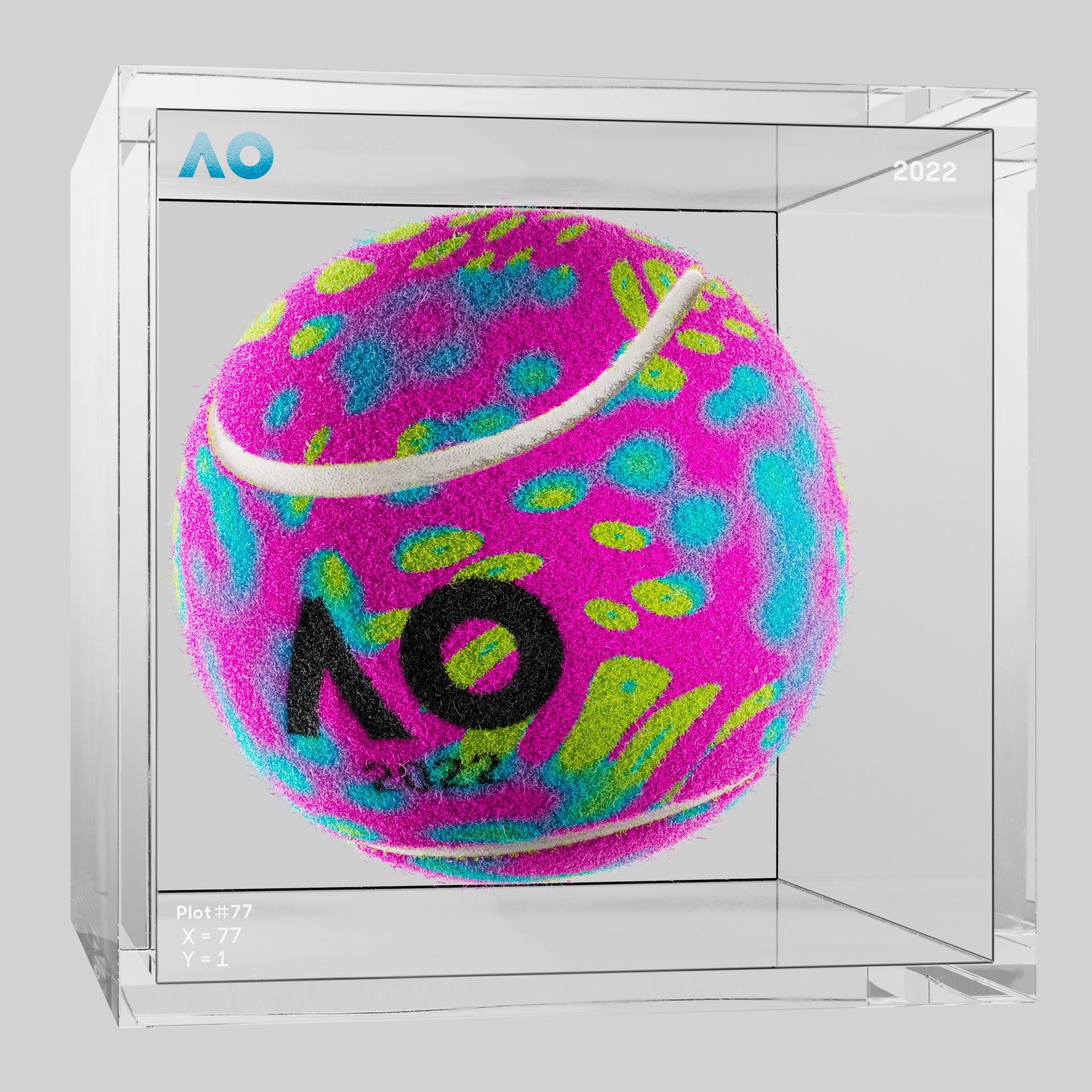 The Australian Open - The Australian Open Art Ball - AO Art Ball #1604 - NFT # 1604