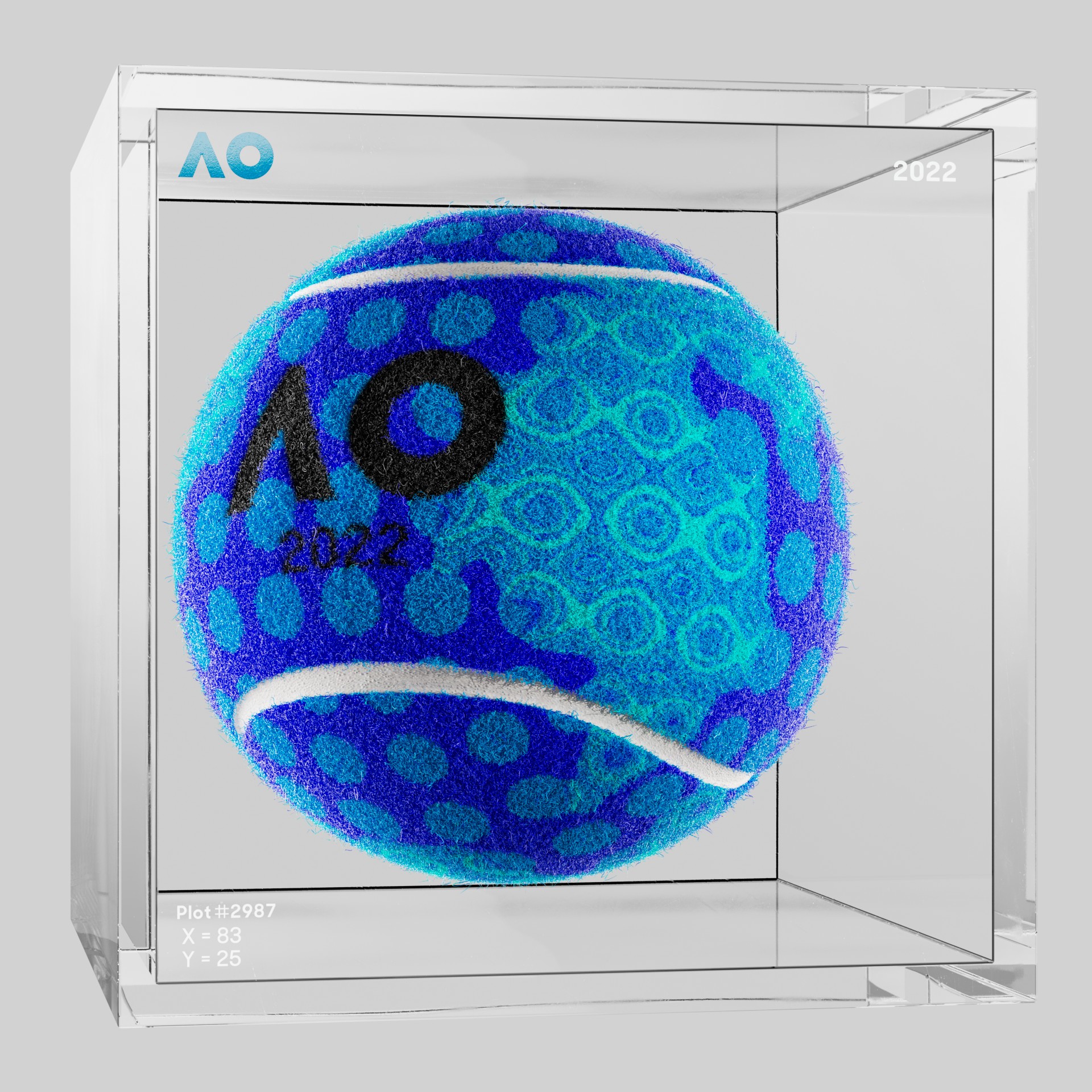 The Australian Open - The Australian Open Art Ball - AO Art Ball #161 - NFT # 161