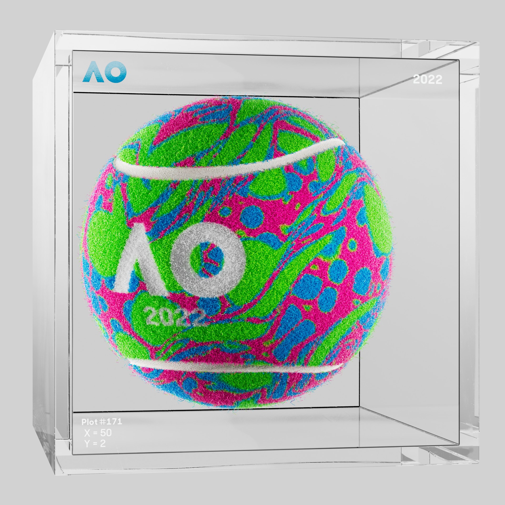 The Australian Open - The Australian Open Art Ball - AO Art Ball #1612 - NFT # 1612