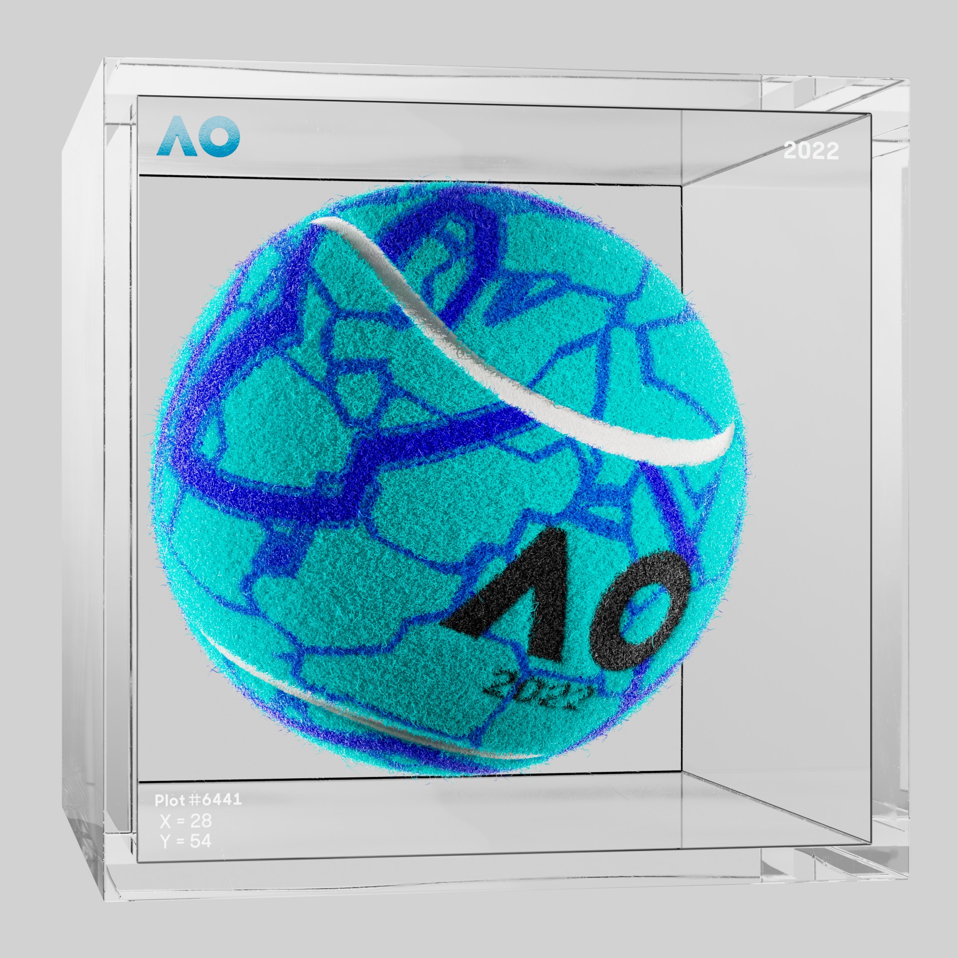 The Australian Open - The Australian Open Art Ball - AO Art Ball #1616 - NFT # 1616