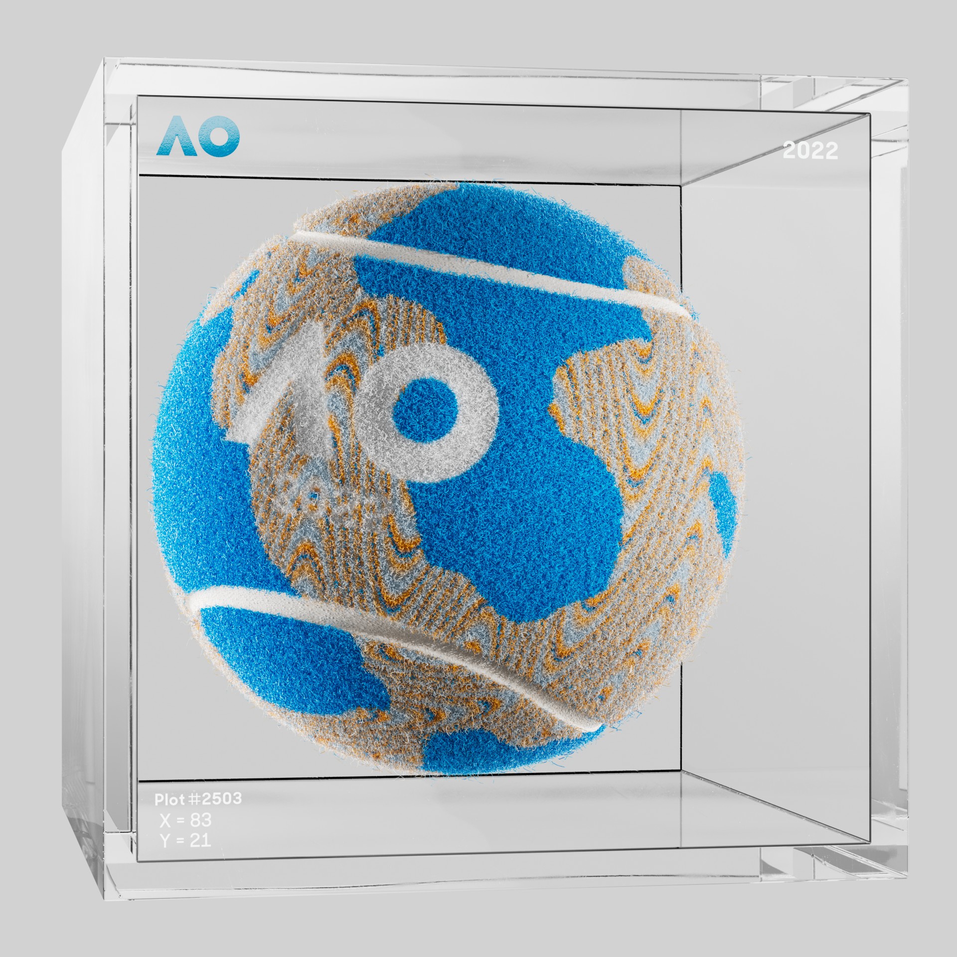 The Australian Open - The Australian Open Art Ball - AO Art Ball #1626 - NFT # 1626