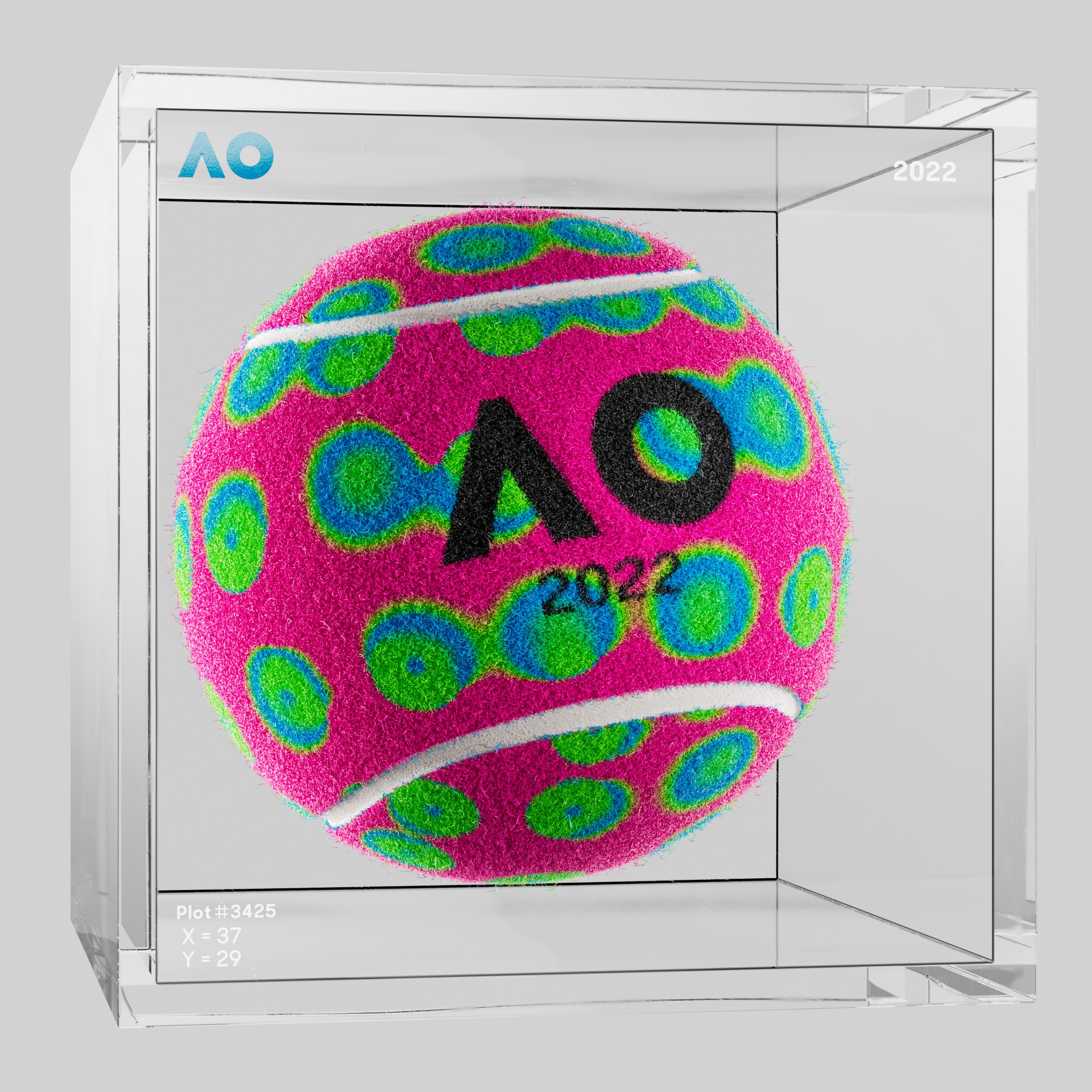 The Australian Open - The Australian Open Art Ball - AO Art Ball #163 - NFT # 163