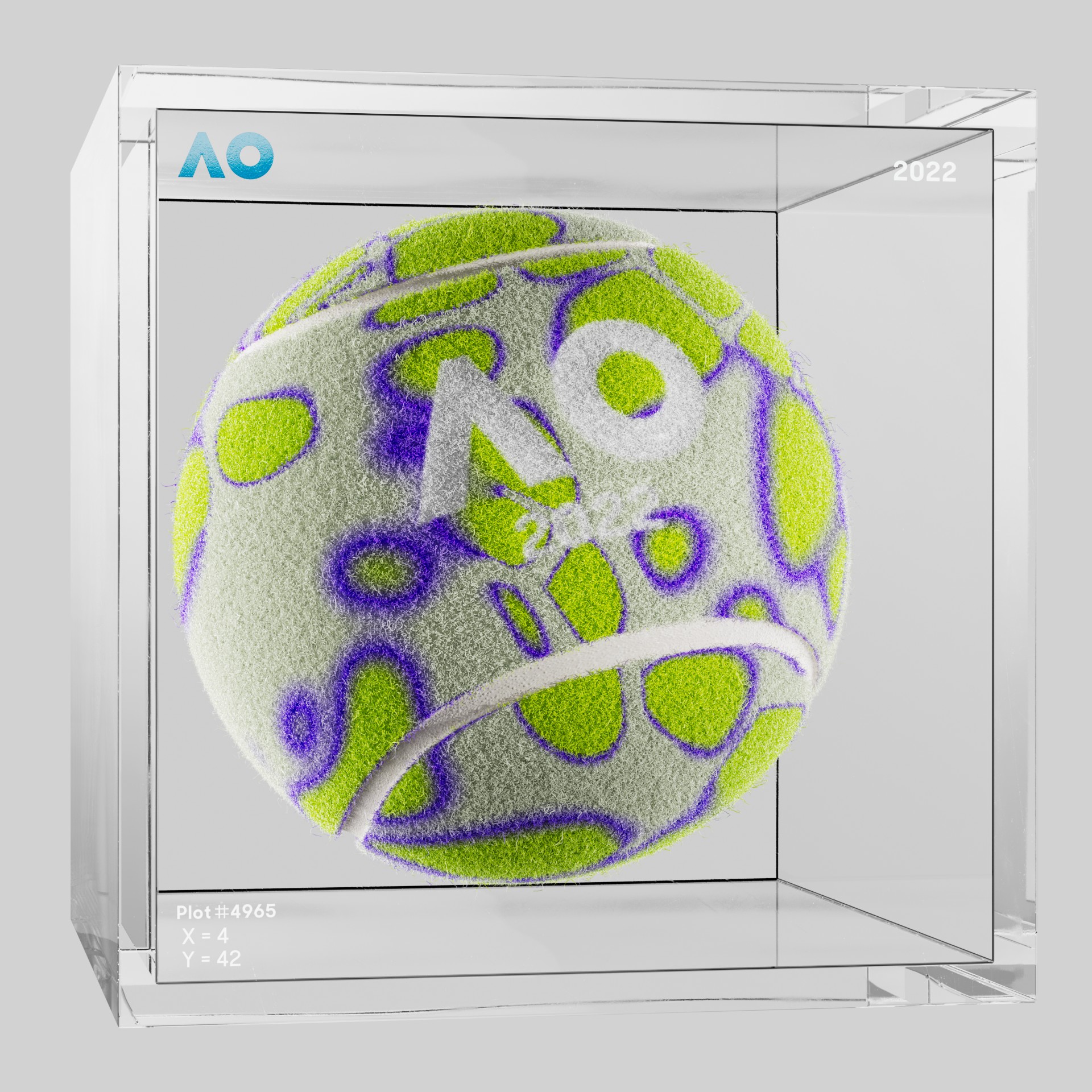 The Australian Open - The Australian Open Art Ball - AO Art Ball #1635 - NFT # 1635