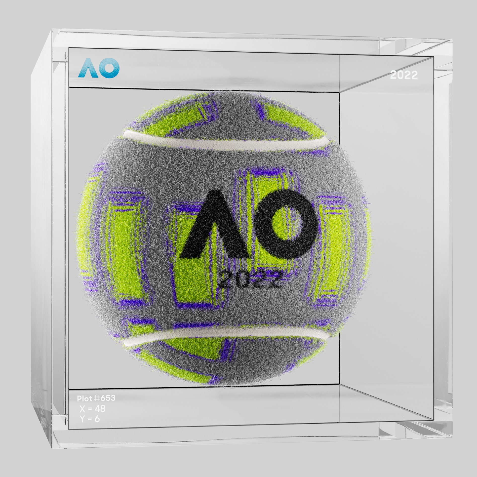 The Australian Open - The Australian Open Art Ball - AO Art Ball #1644 - NFT # 1644