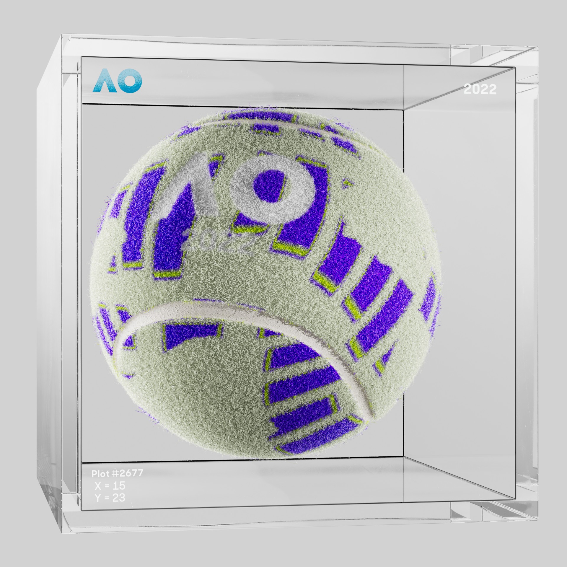 The Australian Open - The Australian Open Art Ball - AO Art Ball #1653 - NFT # 1653