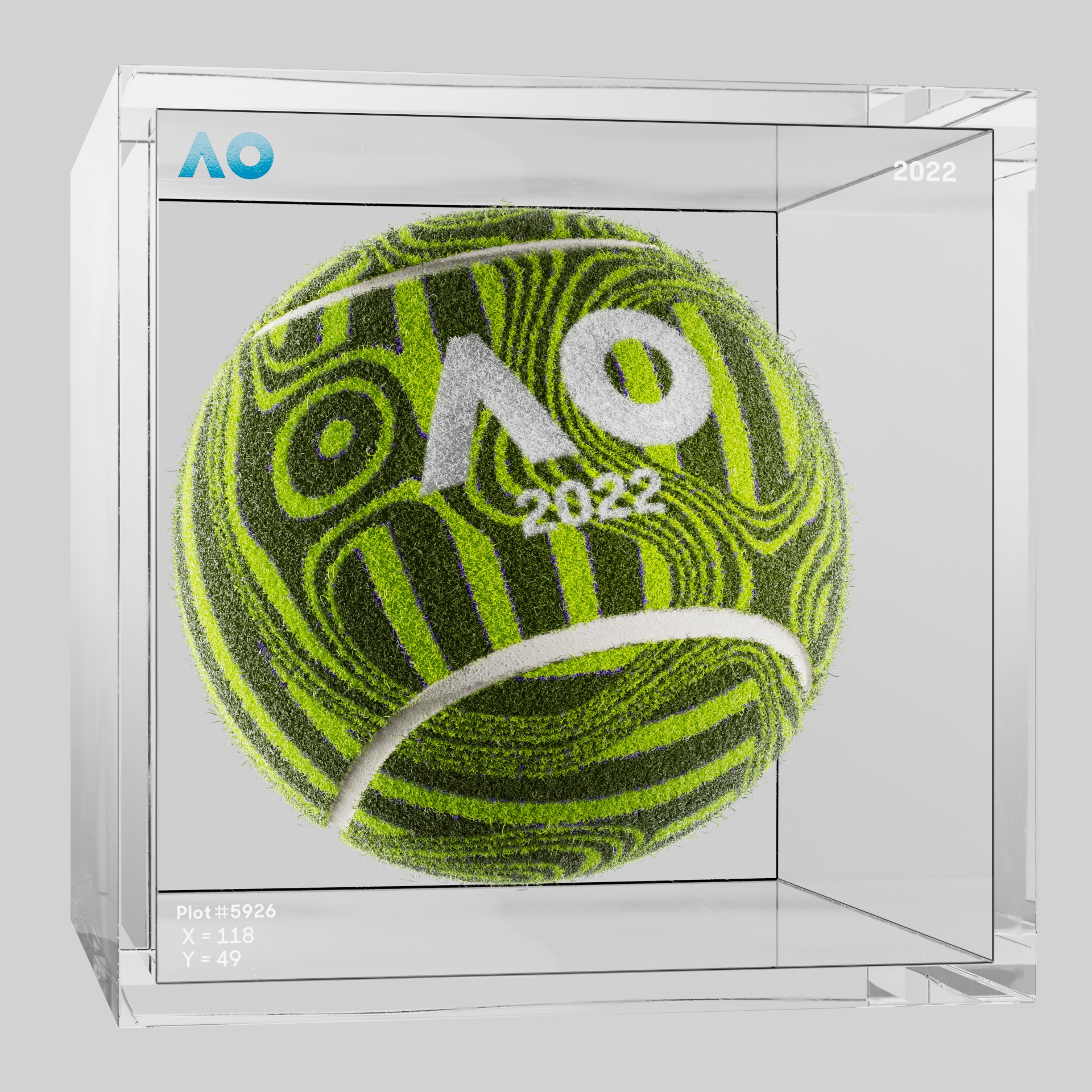 The Australian Open - The Australian Open Art Ball - AO Art Ball #1656 - NFT # 1656