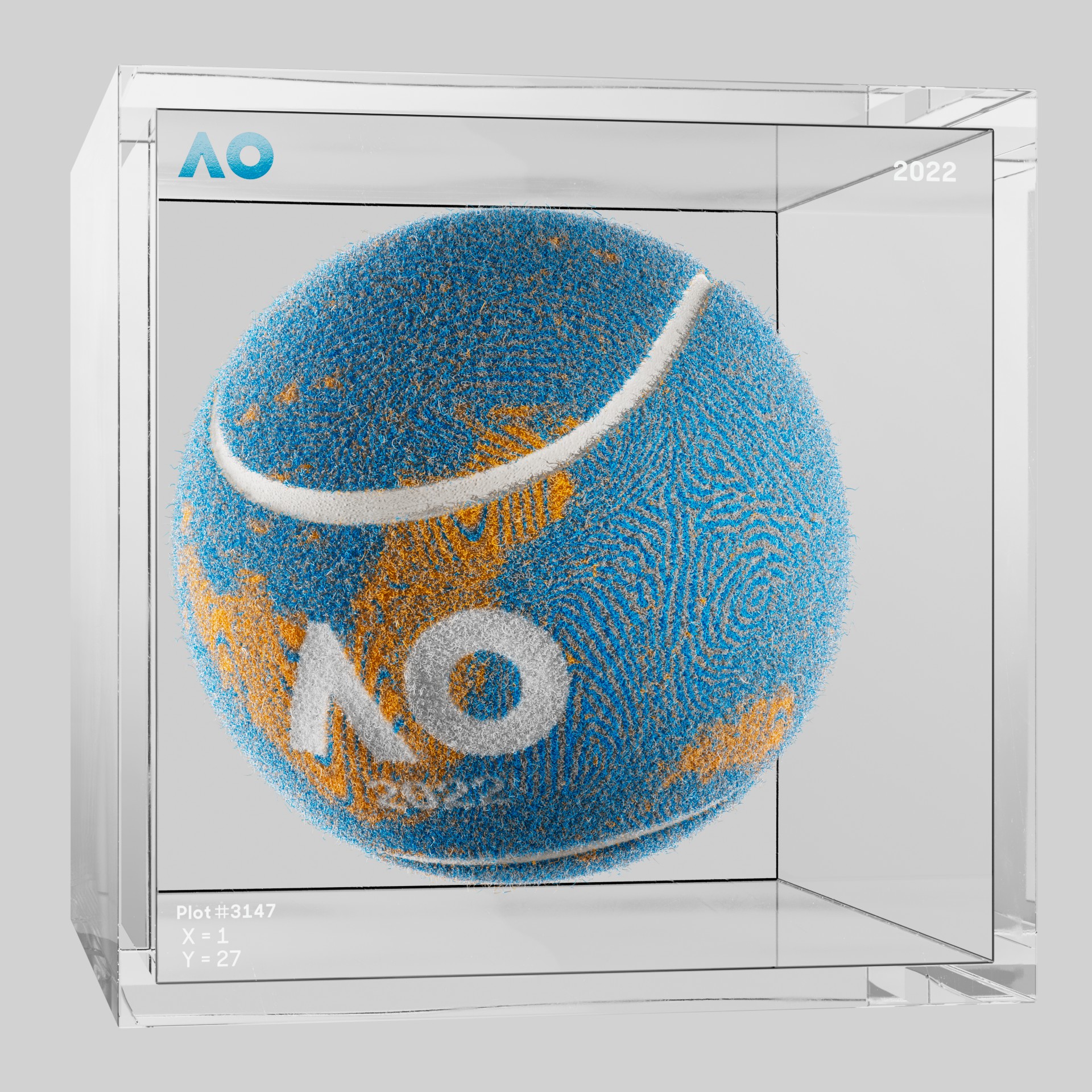 The Australian Open - The Australian Open Art Ball - AO Art Ball #1659 - NFT # 1659