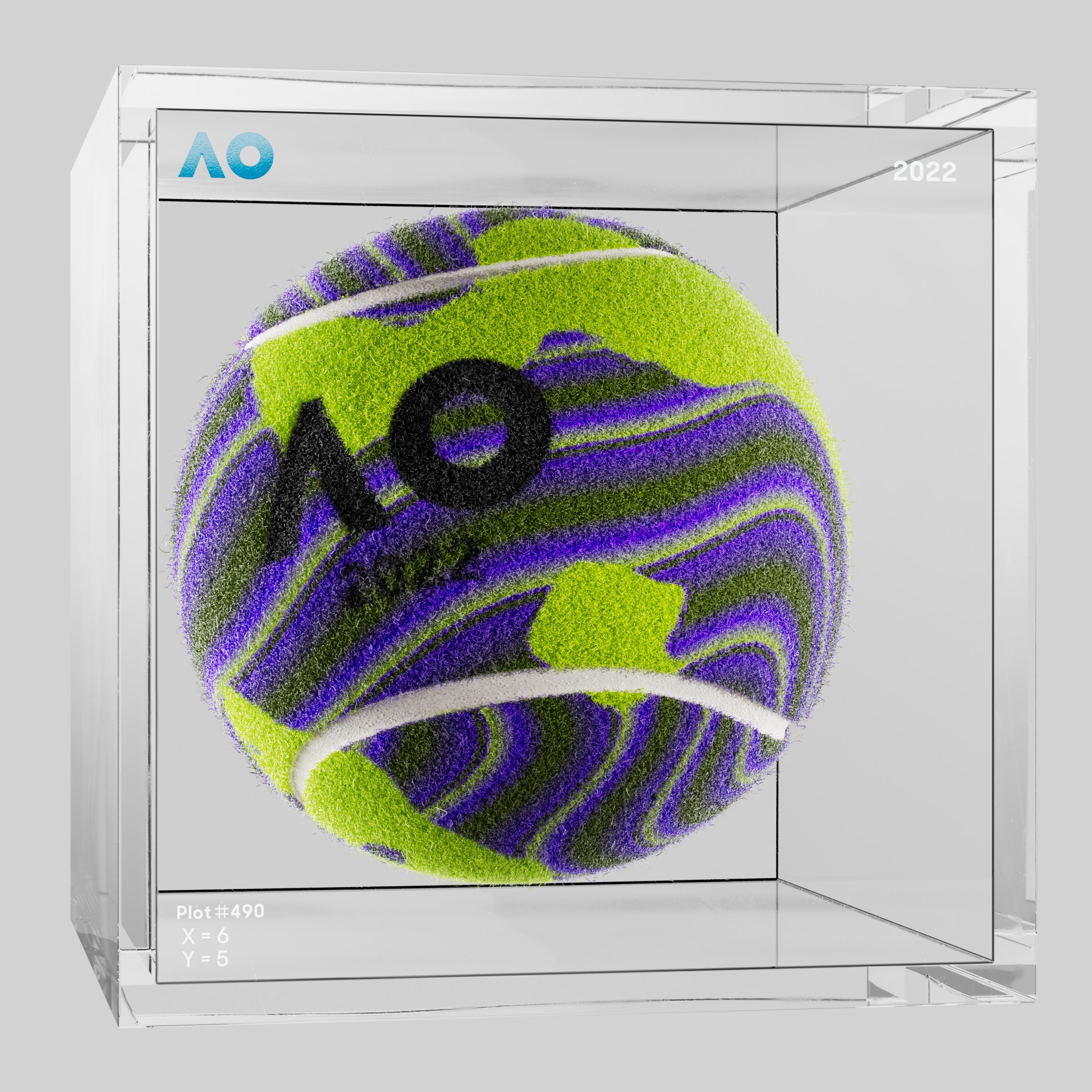 The Australian Open - The Australian Open Art Ball - AO Art Ball #1664 - NFT # 1664