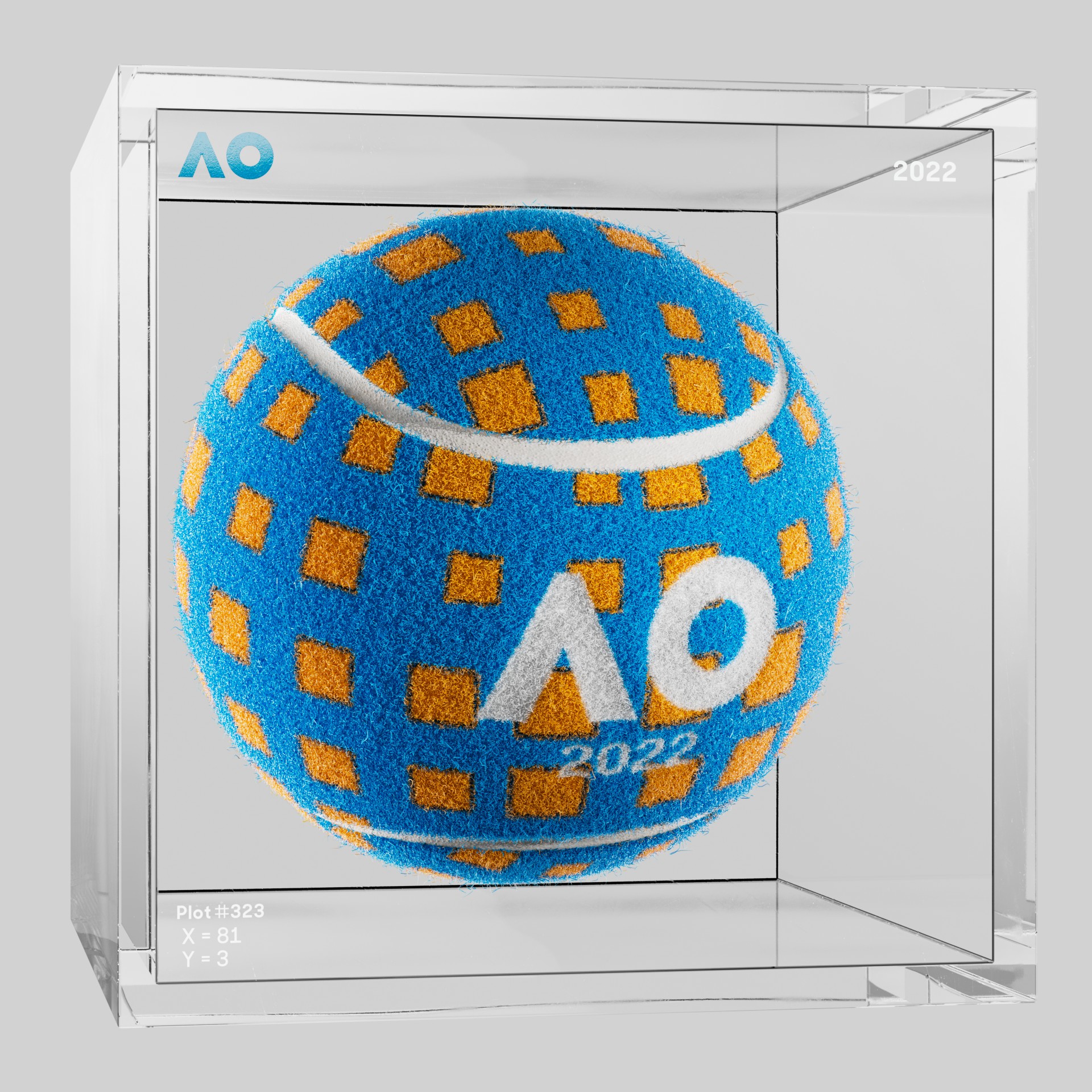 The Australian Open - The Australian Open Art Ball - AO Art Ball #1678 - NFT # 1678