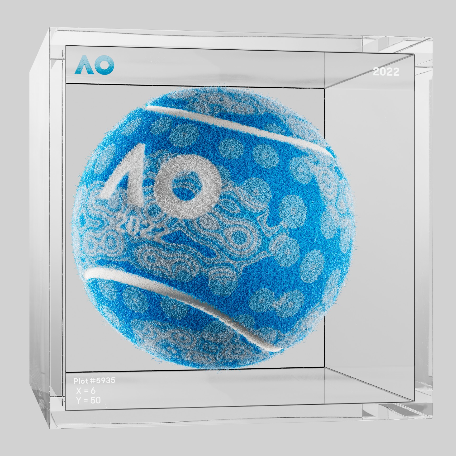 The Australian Open - The Australian Open Art Ball - AO Art Ball #1683 - NFT # 1683