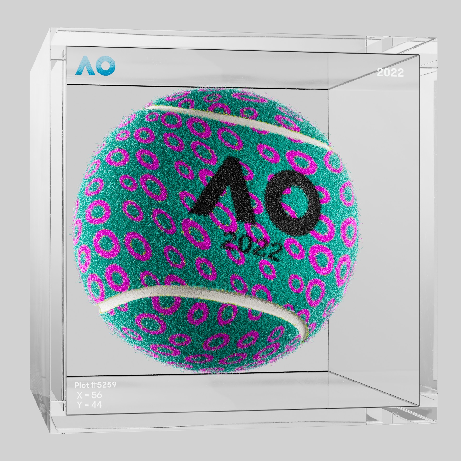 The Australian Open - The Australian Open Art Ball - AO Art Ball #169 - NFT # 169