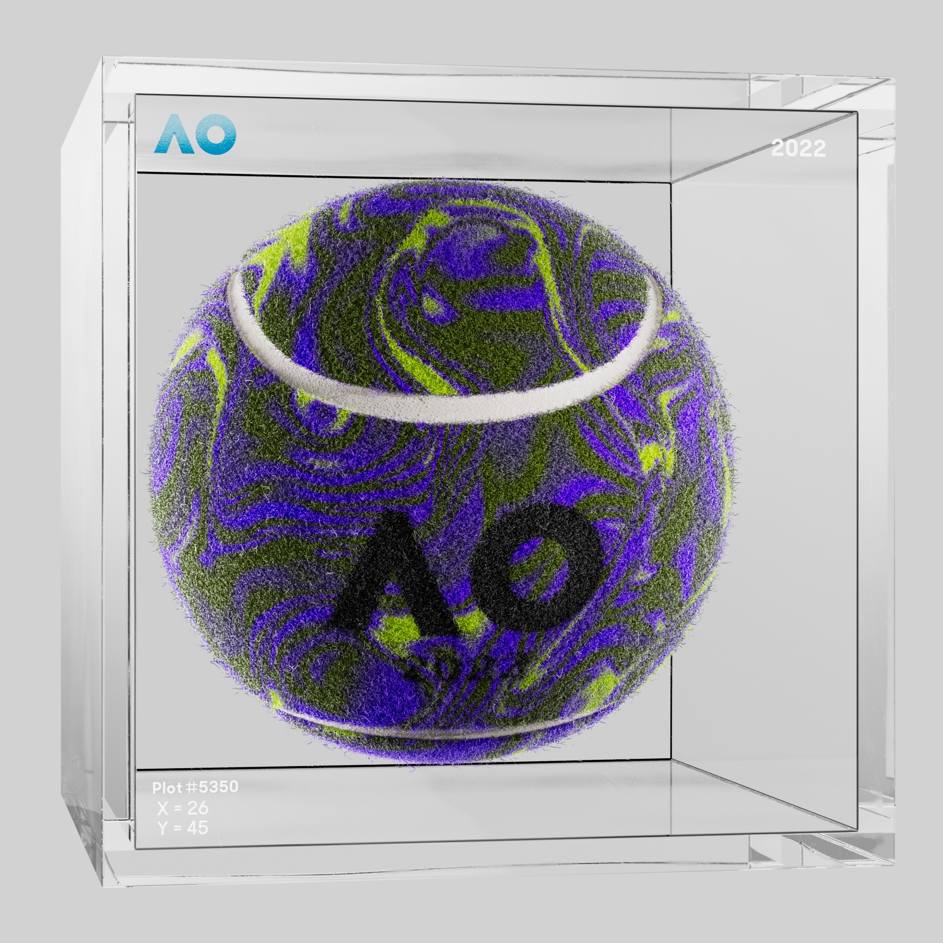 The Australian Open - The Australian Open Art Ball - AO Art Ball #1693 - NFT # 1693