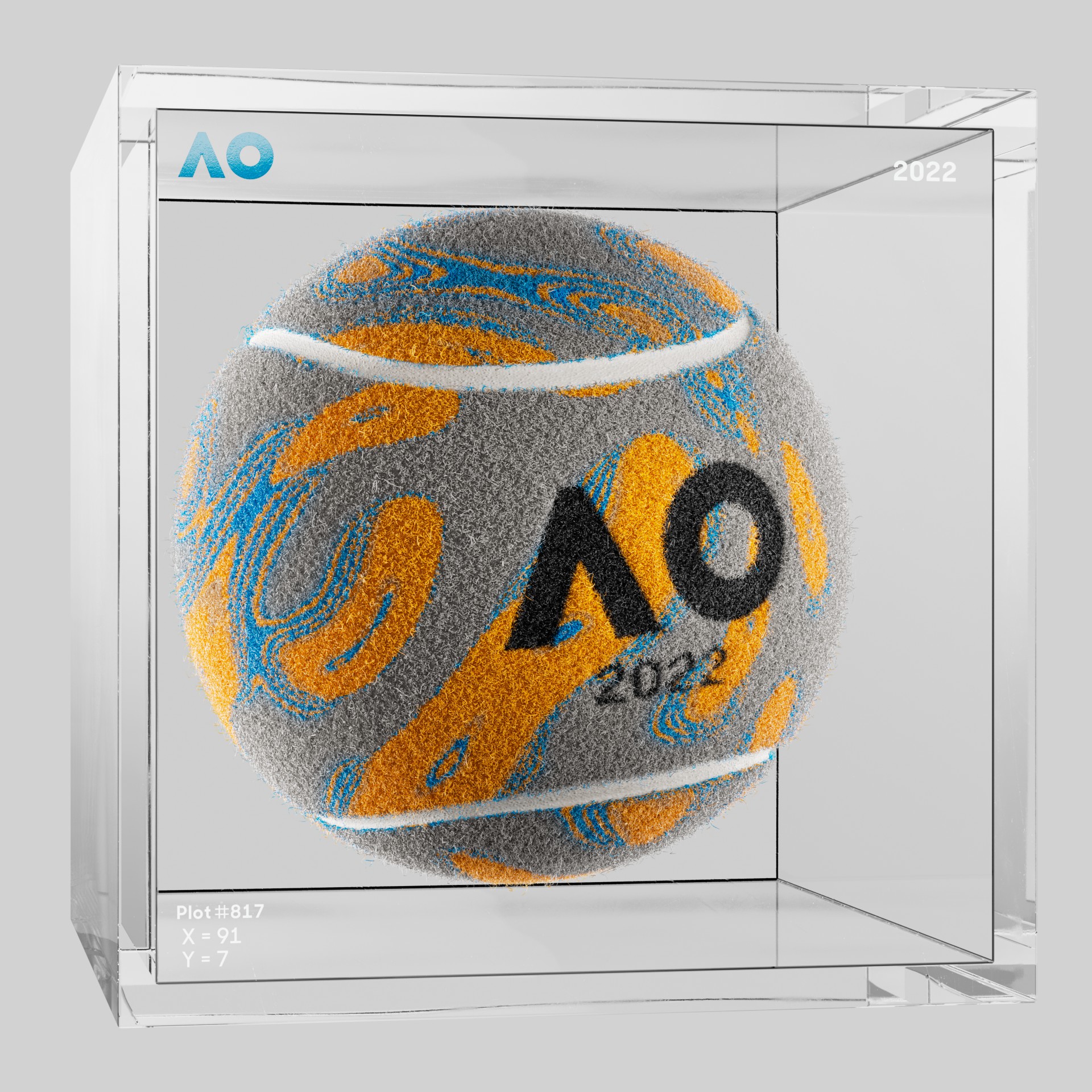 The Australian Open - The Australian Open Art Ball - AO Art Ball #1694 - NFT # 1694