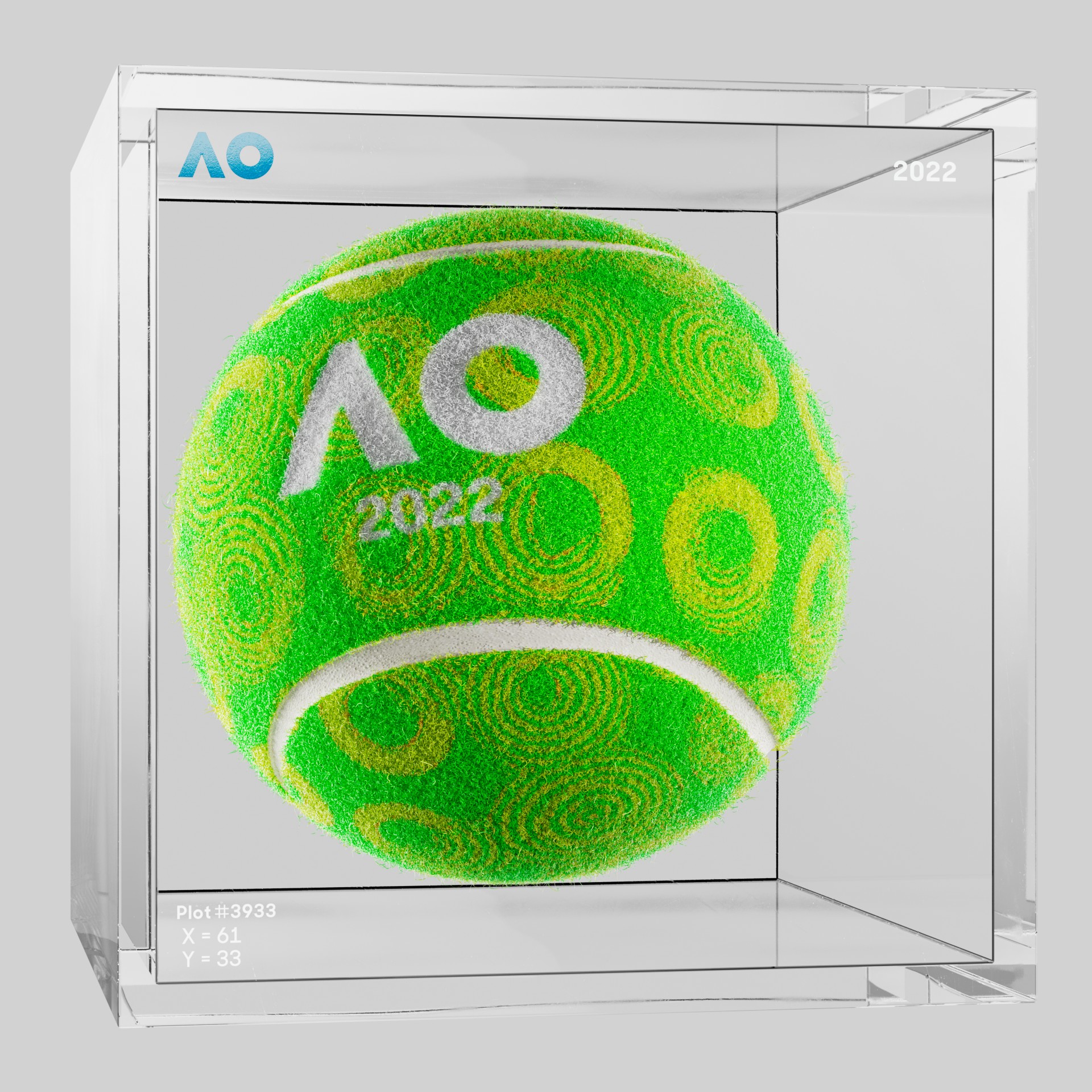The Australian Open - The Australian Open Art Ball - AO Art Ball #1697 - NFT # 1697