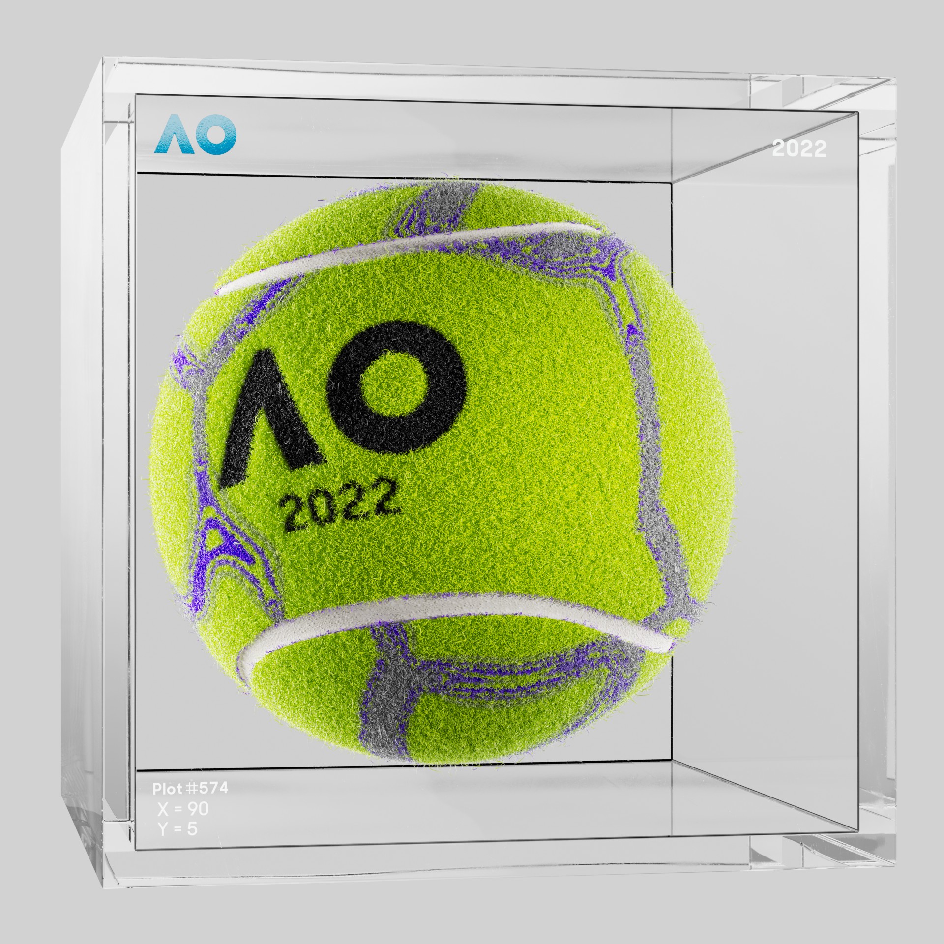 The Australian Open - The Australian Open Art Ball - AO Art Ball #17 - NFT # 17