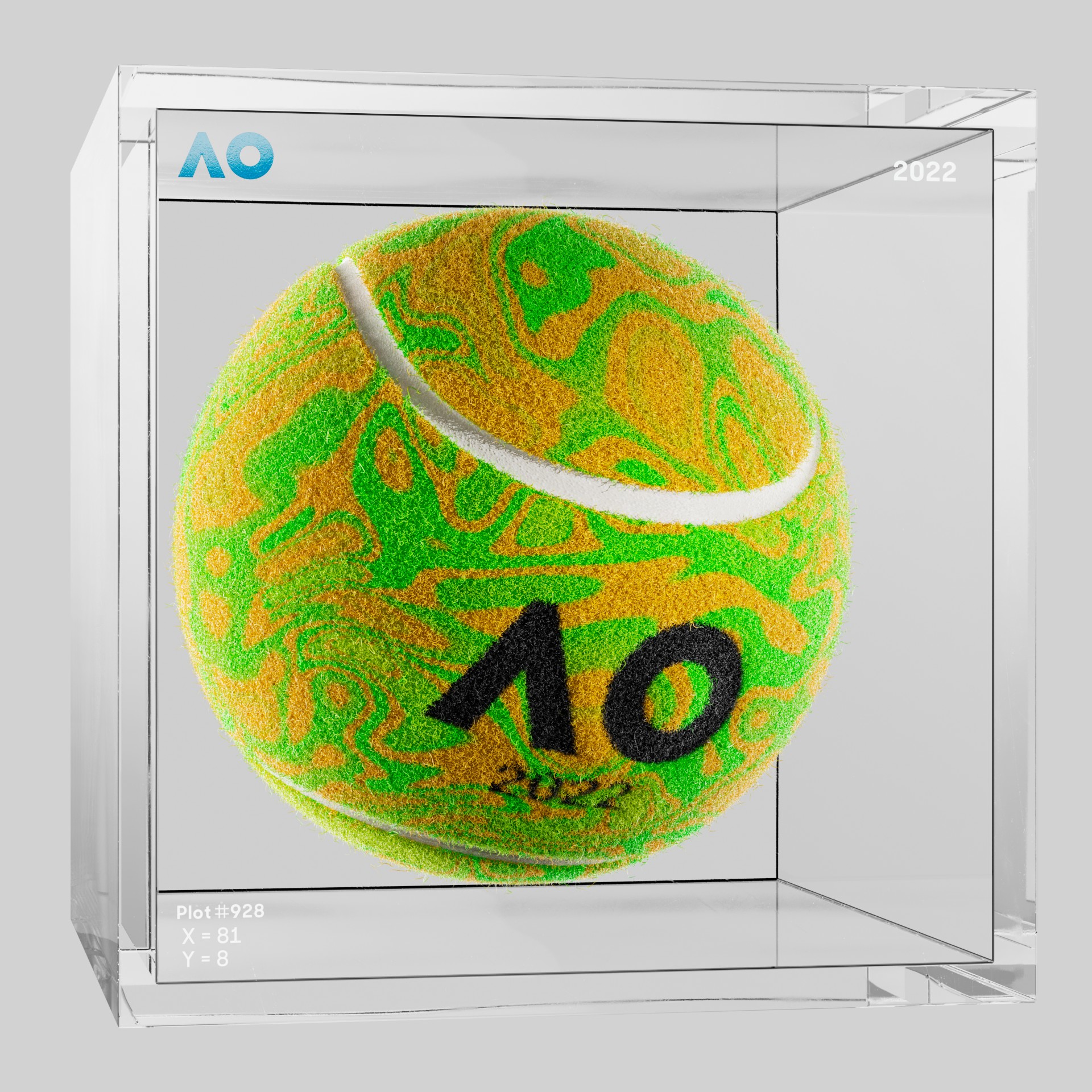The Australian Open - The Australian Open Art Ball - AO Art Ball #1700 - NFT # 1700