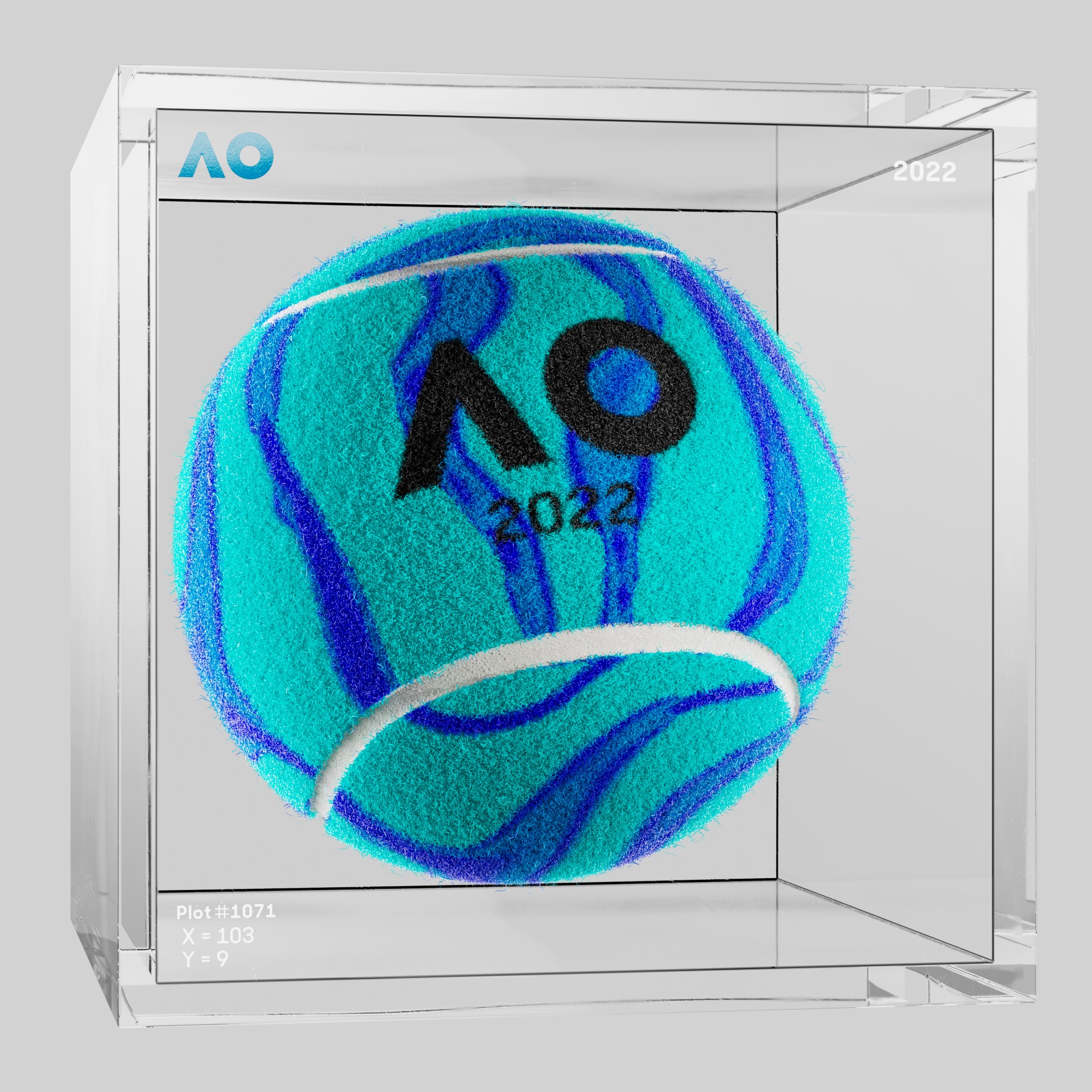 The Australian Open - The Australian Open Art Ball - AO Art Ball #1705 - NFT # 1705