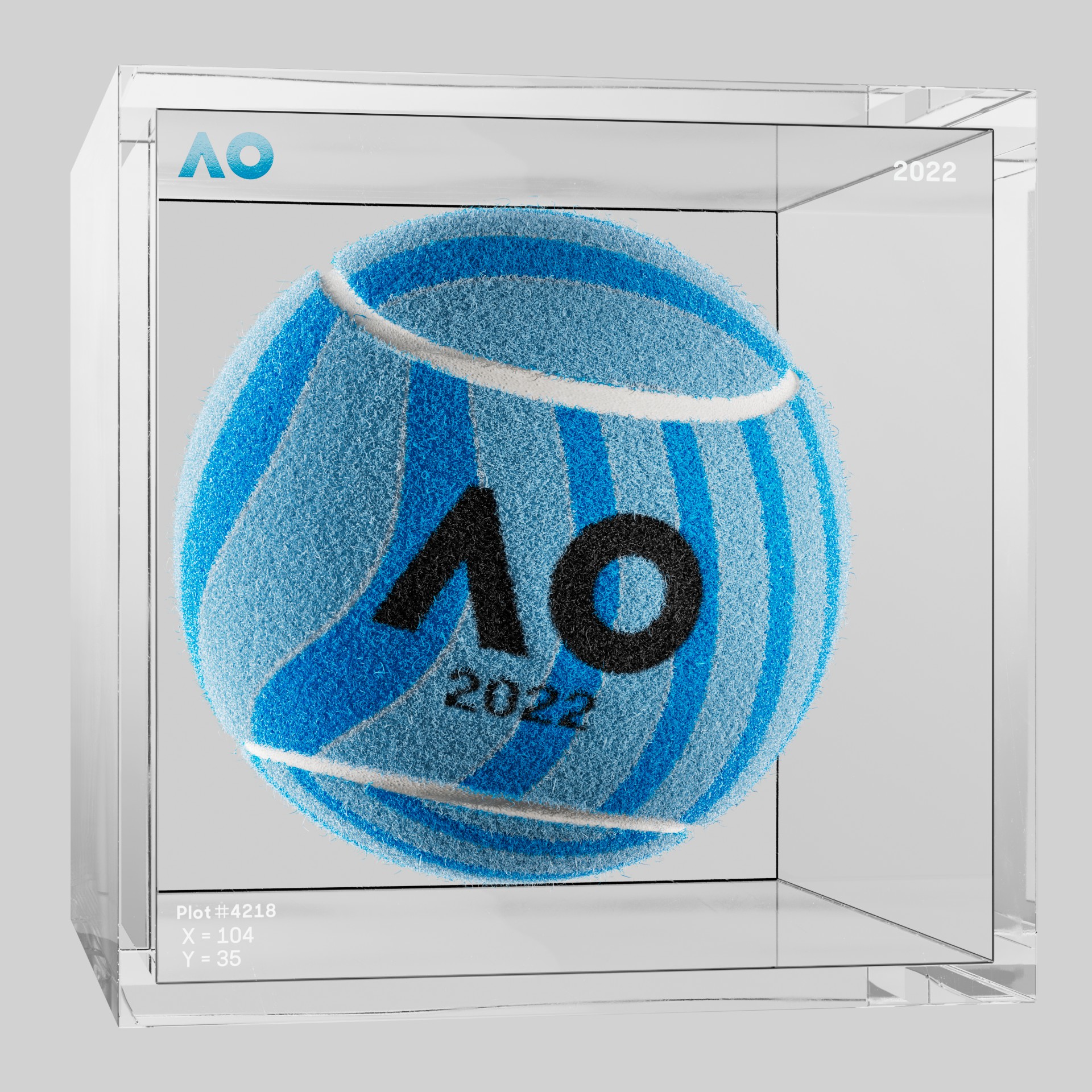 The Australian Open - The Australian Open Art Ball - AO Art Ball #1706 - NFT # 1706