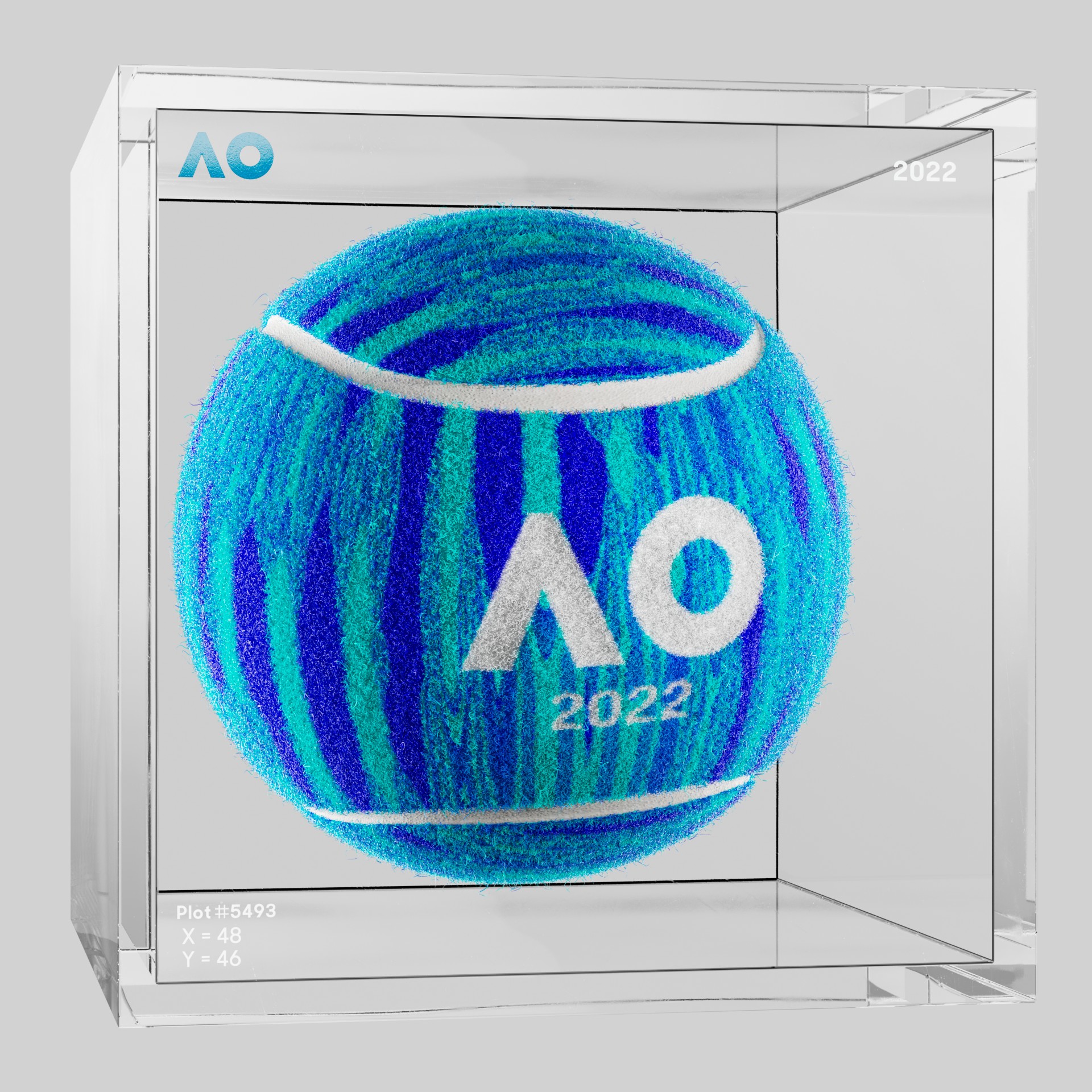 The Australian Open - The Australian Open Art Ball - AO Art Ball #1709 - NFT # 1709