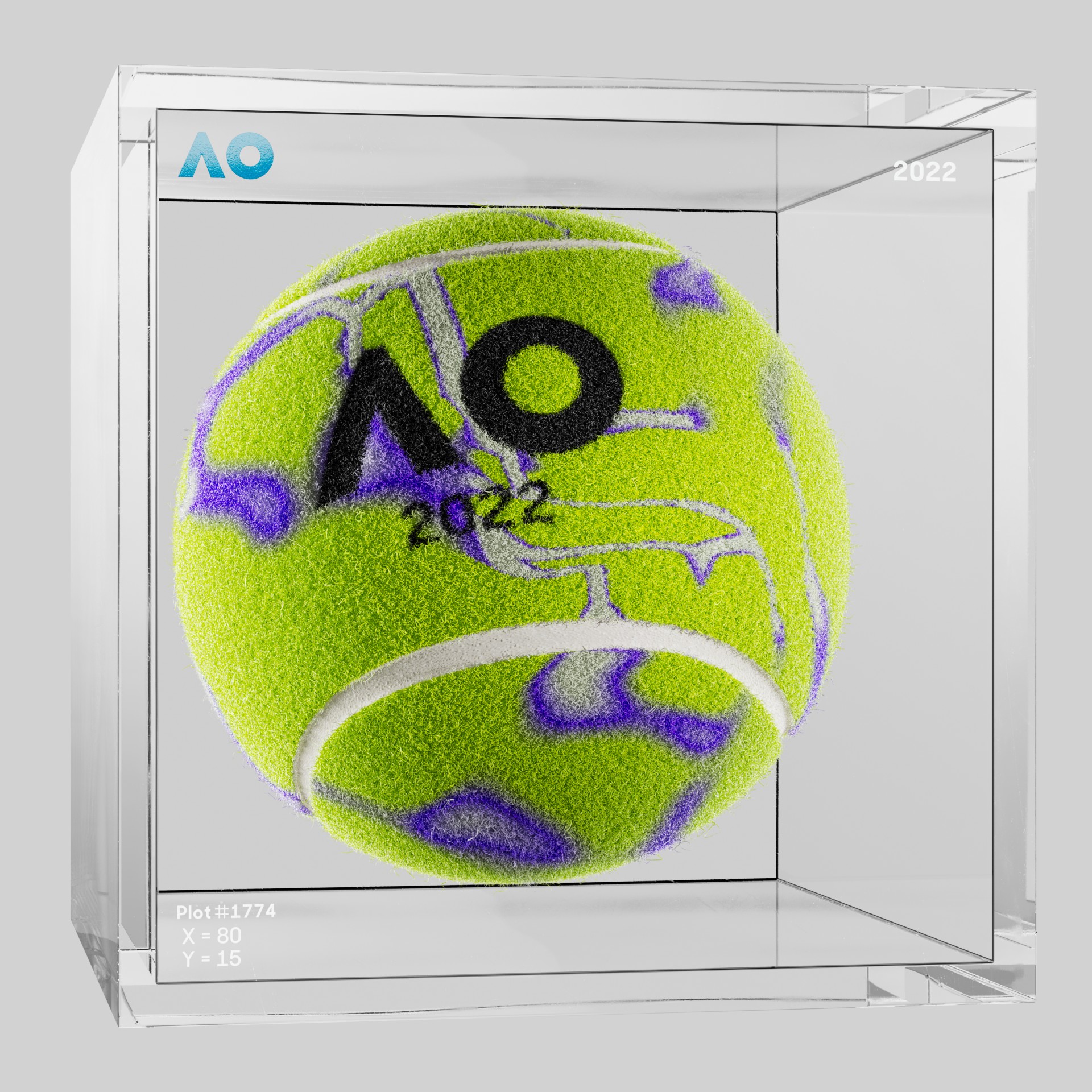 The Australian Open - The Australian Open Art Ball - AO Art Ball #171 - NFT # 171