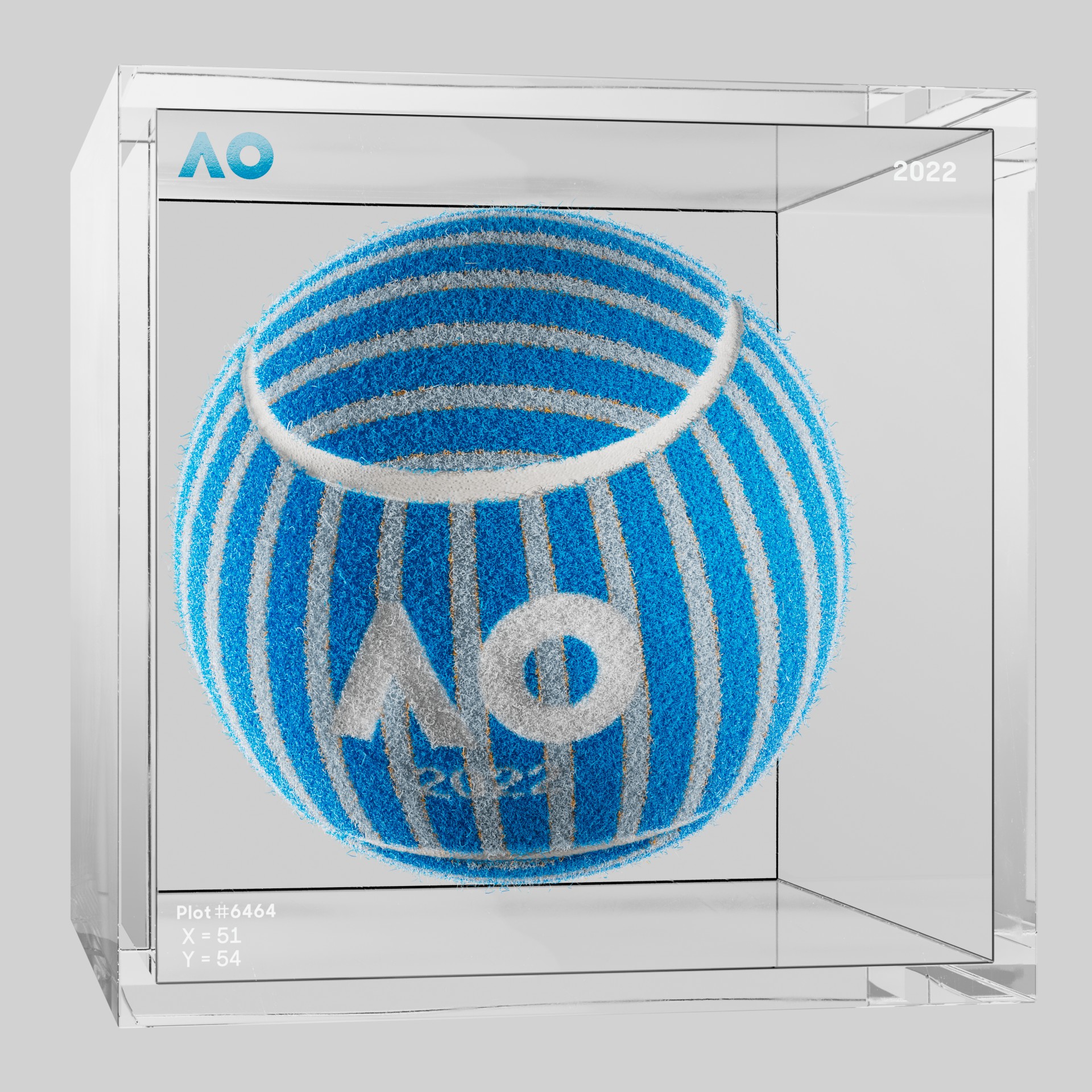 The Australian Open - The Australian Open Art Ball - AO Art Ball #1710 - NFT # 1710