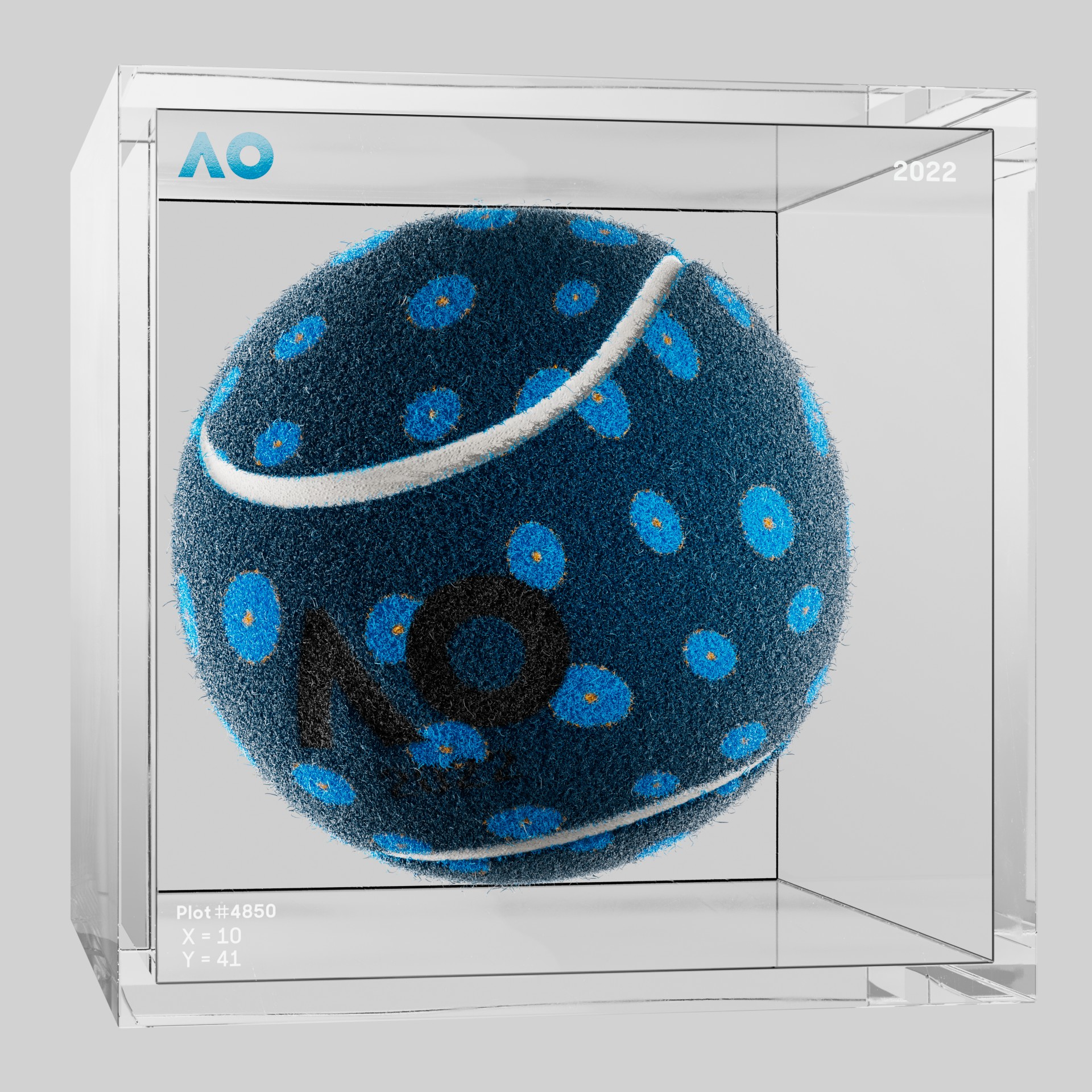 The Australian Open - The Australian Open Art Ball - AO Art Ball #1712 - NFT # 1712