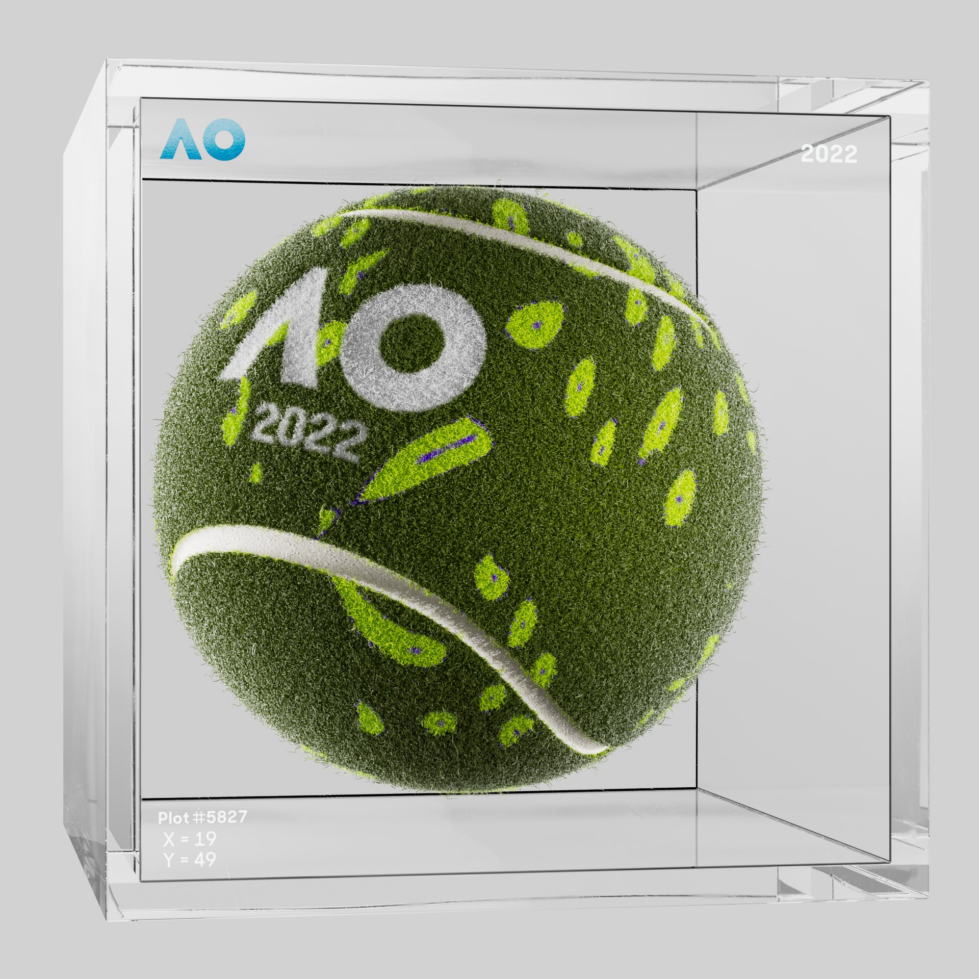 The Australian Open - The Australian Open Art Ball - AO Art Ball #1716 - NFT # 1716