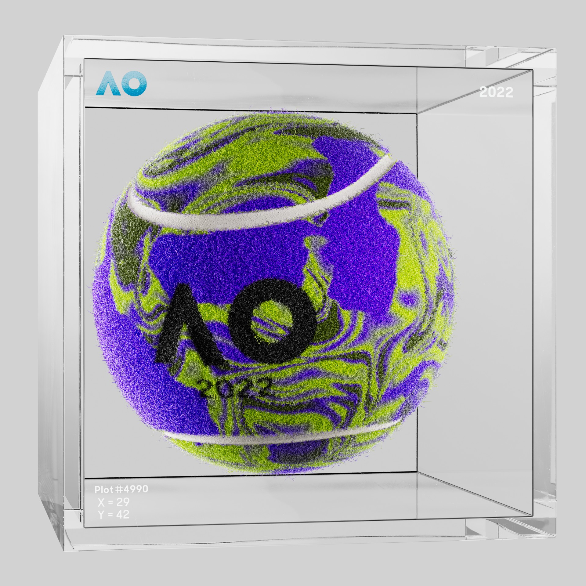 The Australian Open - The Australian Open Art Ball - AO Art Ball #1719 - NFT # 1719