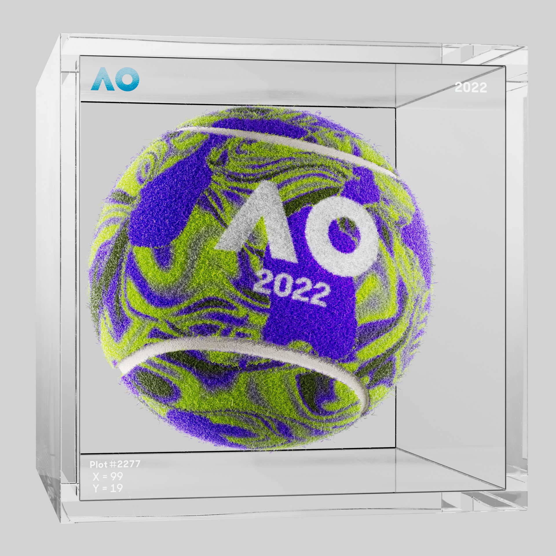 The Australian Open - The Australian Open Art Ball - AO Art Ball #172 - NFT # 172