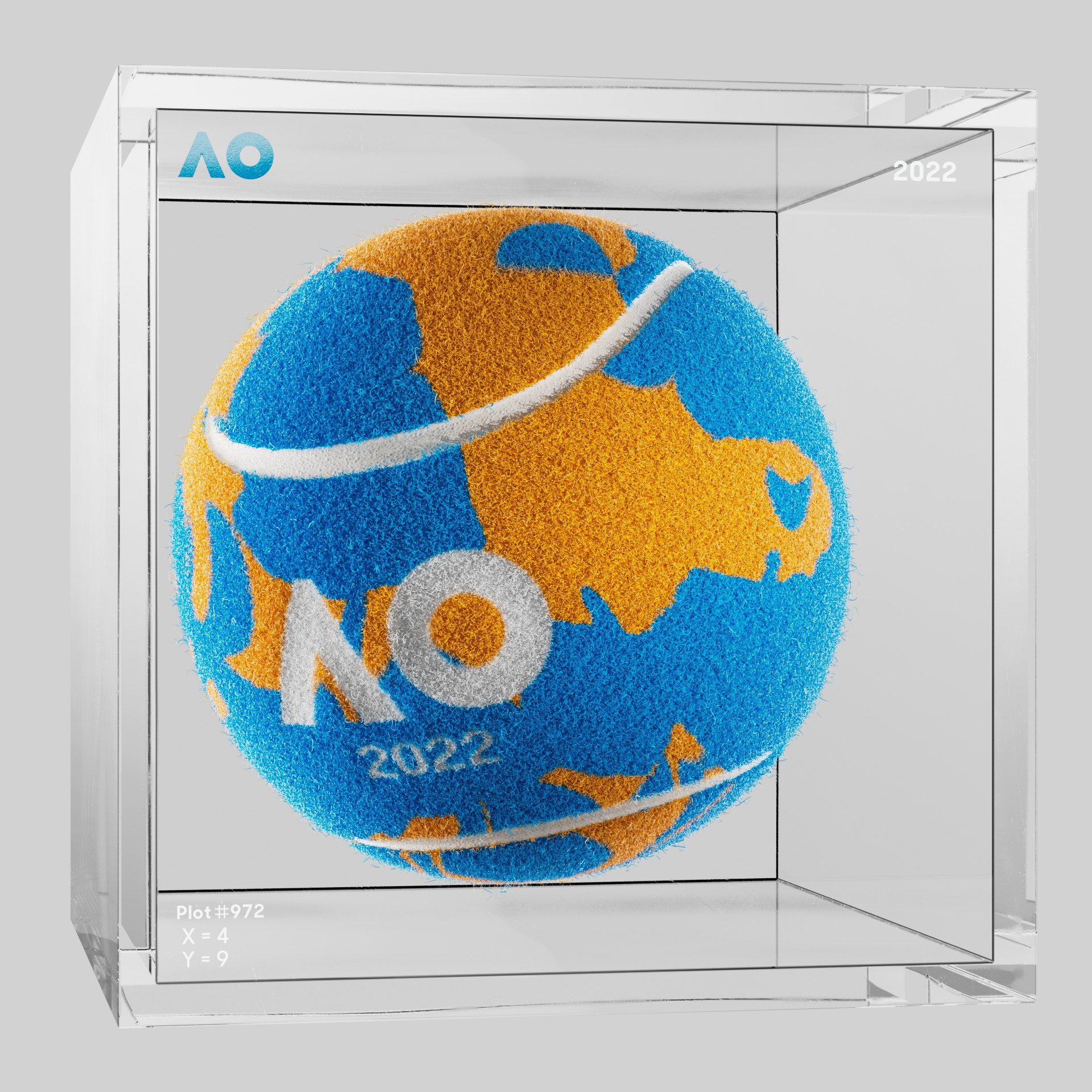 The Australian Open - The Australian Open Art Ball - AO Art Ball #1720 - NFT # 1720