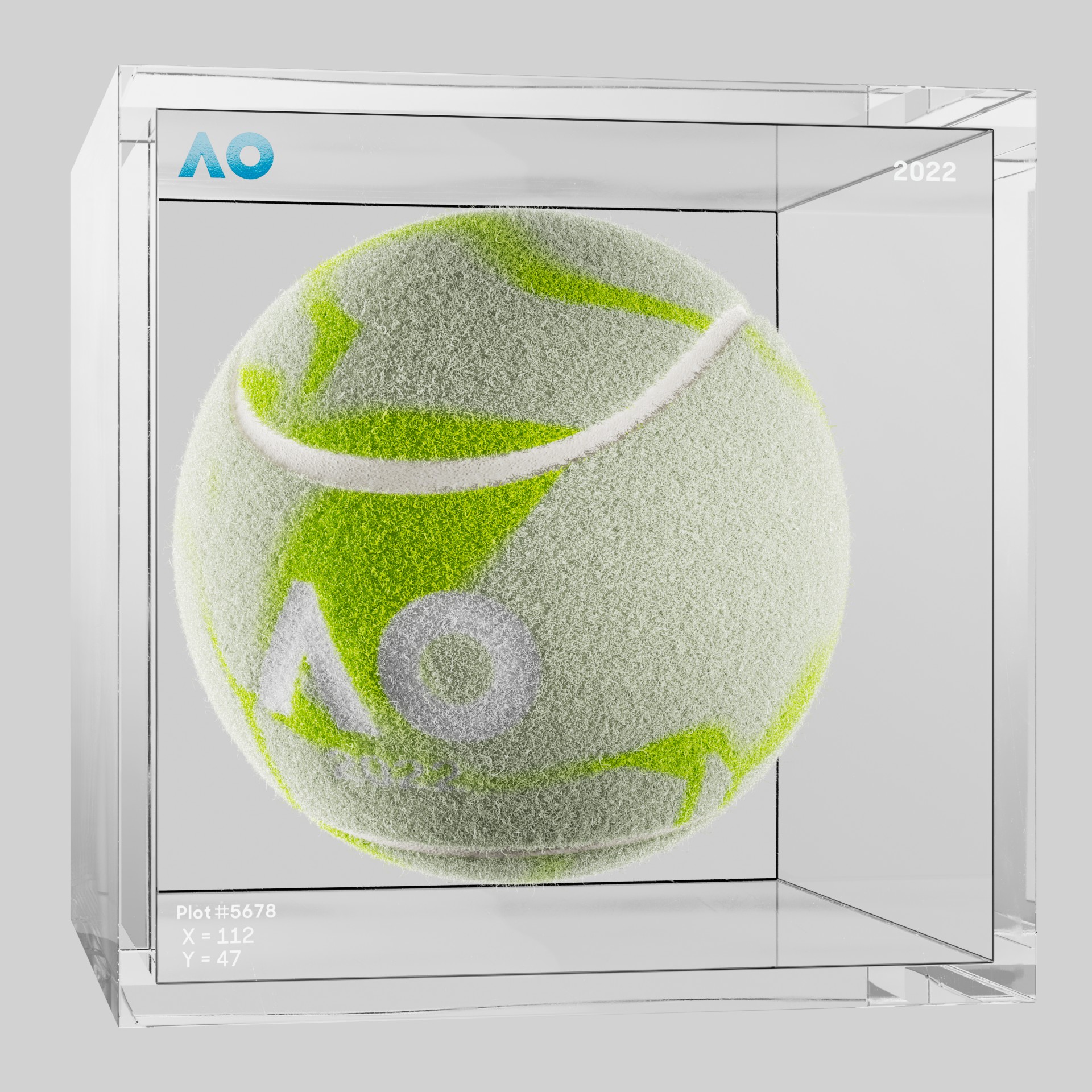 The Australian Open - The Australian Open Art Ball - AO Art Ball #1721 - NFT # 1721