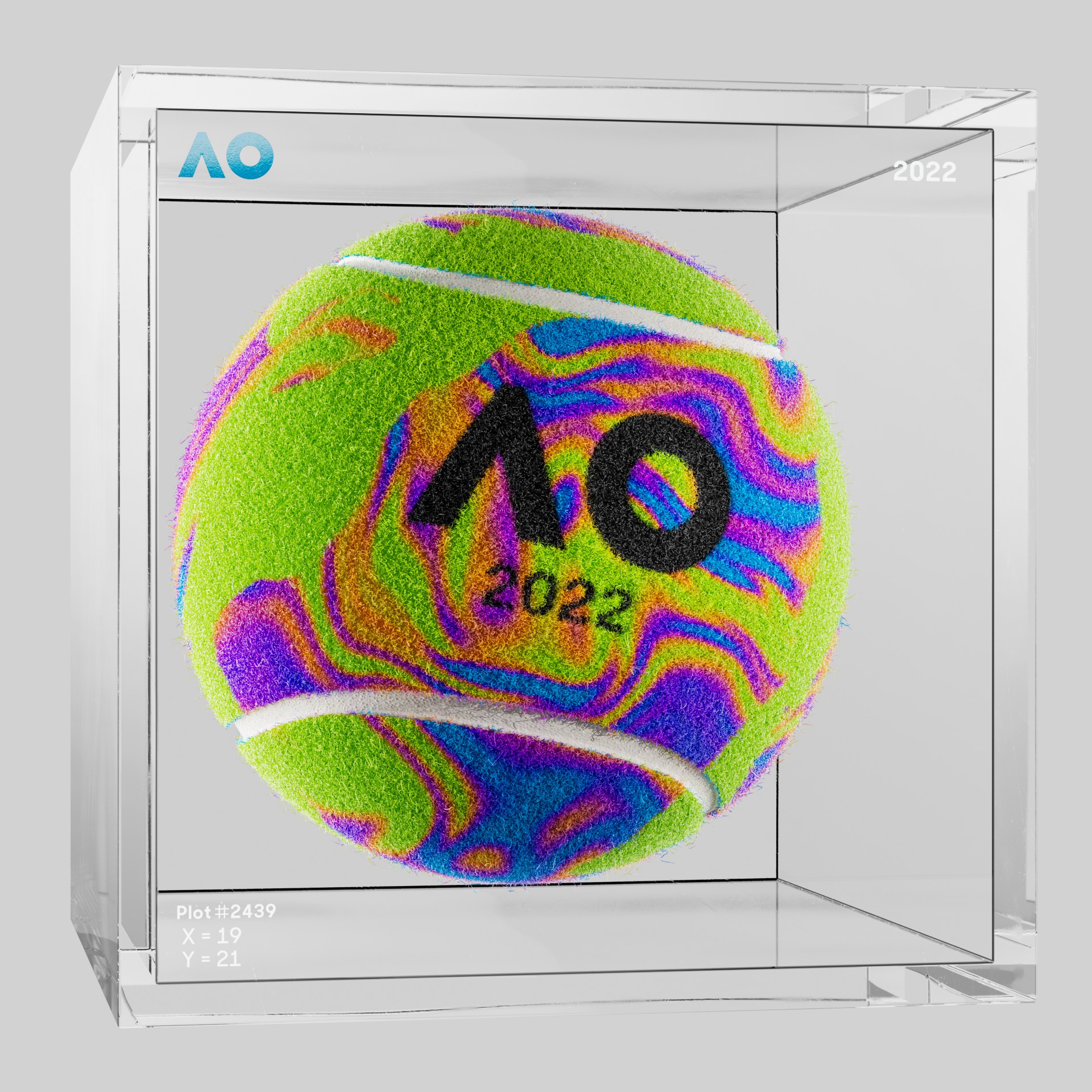 The Australian Open - The Australian Open Art Ball - AO Art Ball #1723 - NFT # 1723