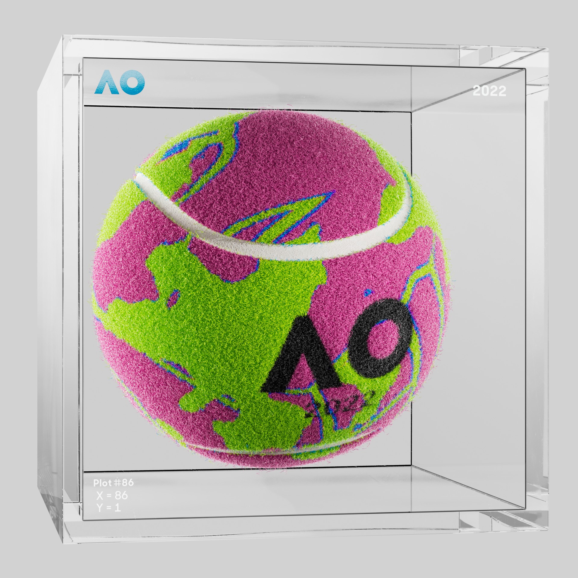 The Australian Open - The Australian Open Art Ball - AO Art Ball #1724 - NFT # 1724