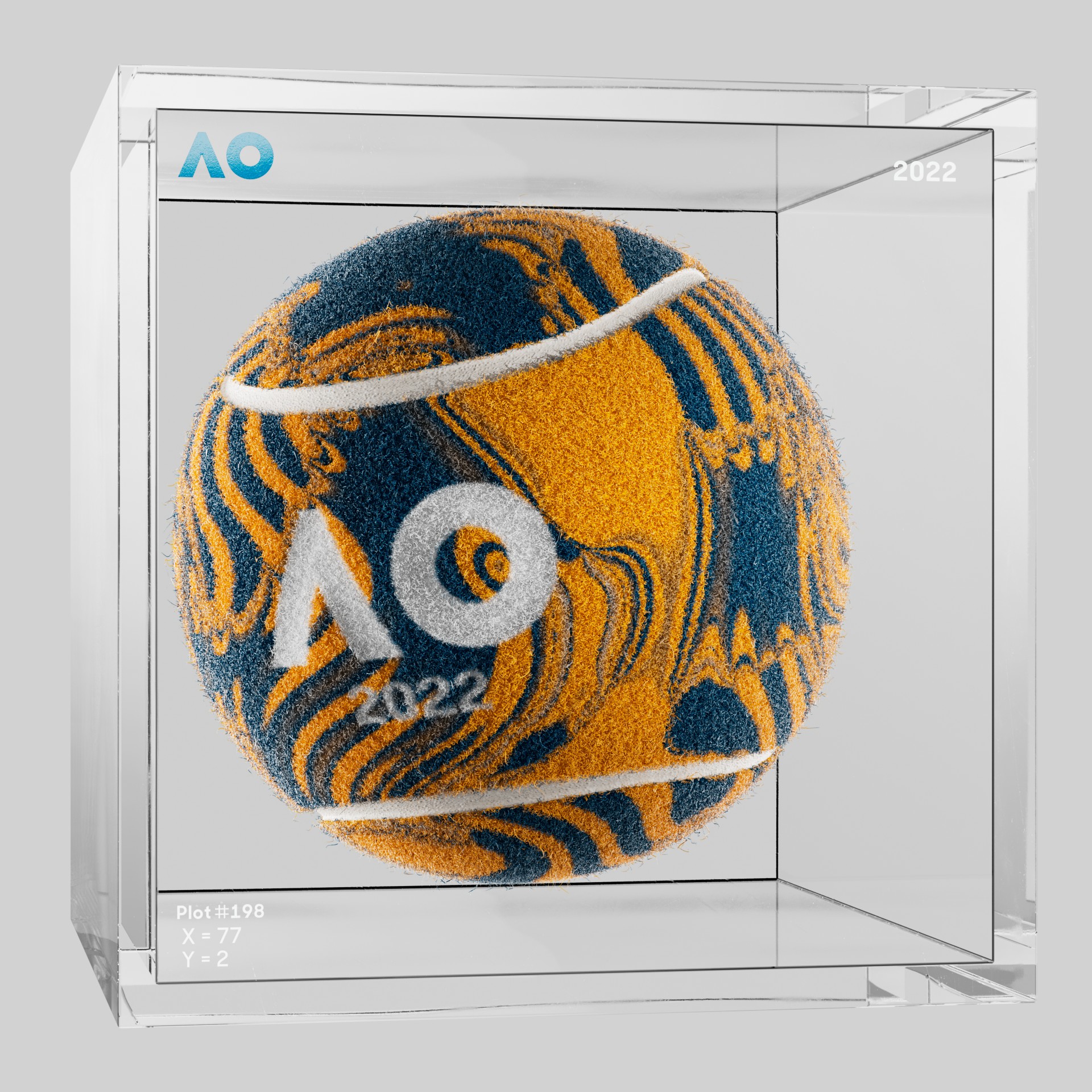 The Australian Open - The Australian Open Art Ball - AO Art Ball #173 - NFT # 173