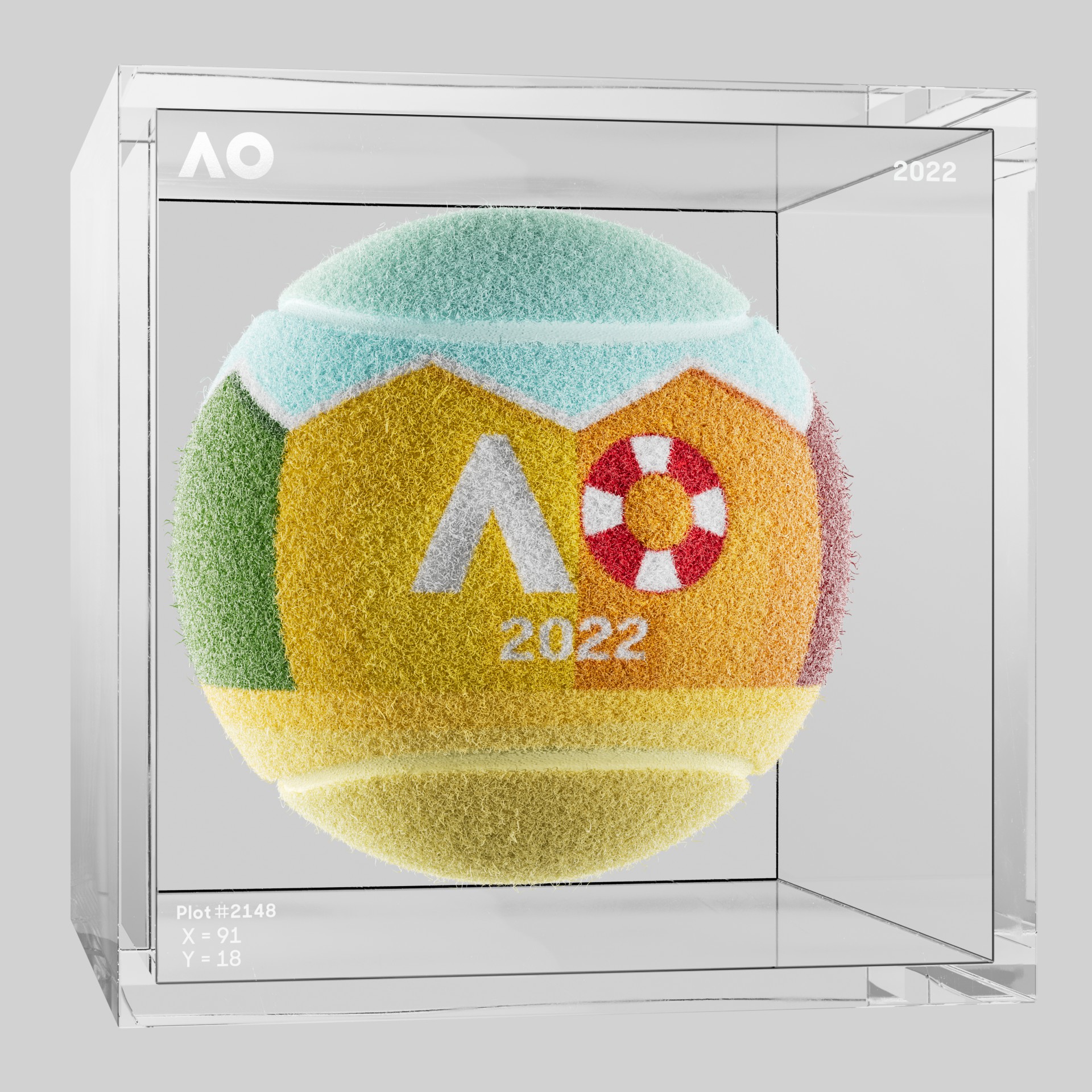 The Australian Open - The Australian Open Art Ball - AO Art Ball #1730 - NFT # 1730