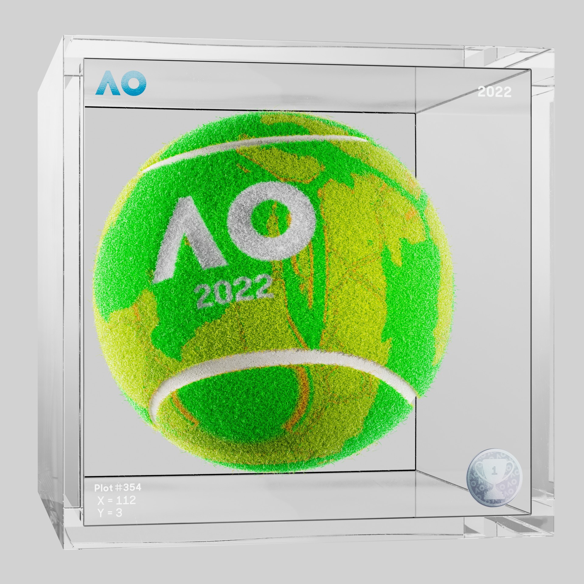 The Australian Open - The Australian Open Art Ball - AO Art Ball #1732 - NFT # 1732