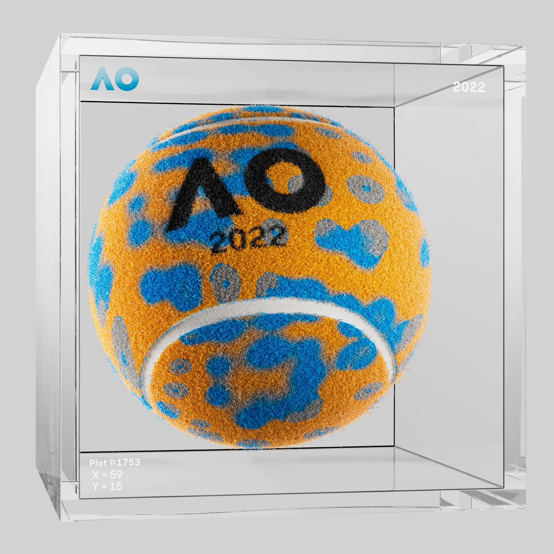 The Australian Open - The Australian Open Art Ball - AO Art Ball #1736 - NFT # 1736