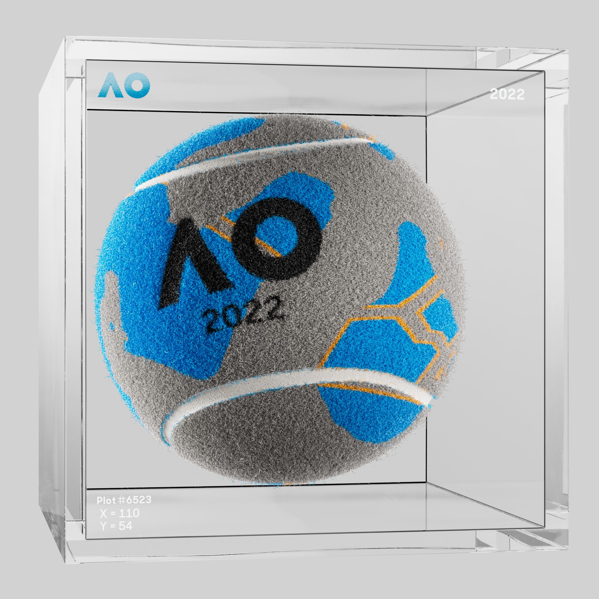 The Australian Open - The Australian Open Art Ball - AO Art Ball #1737 - NFT # 1737