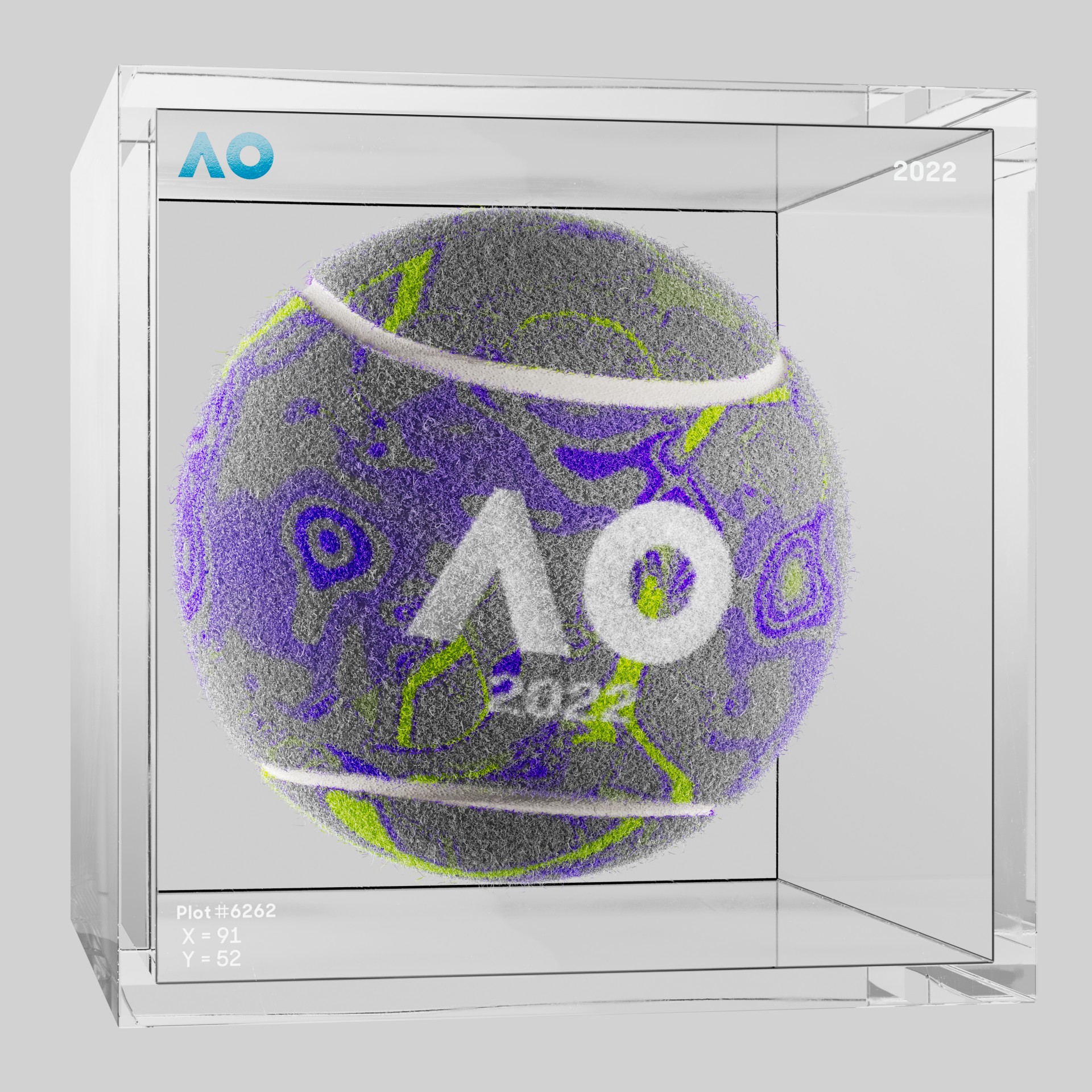 The Australian Open - The Australian Open Art Ball - AO Art Ball #1739 - NFT # 1739