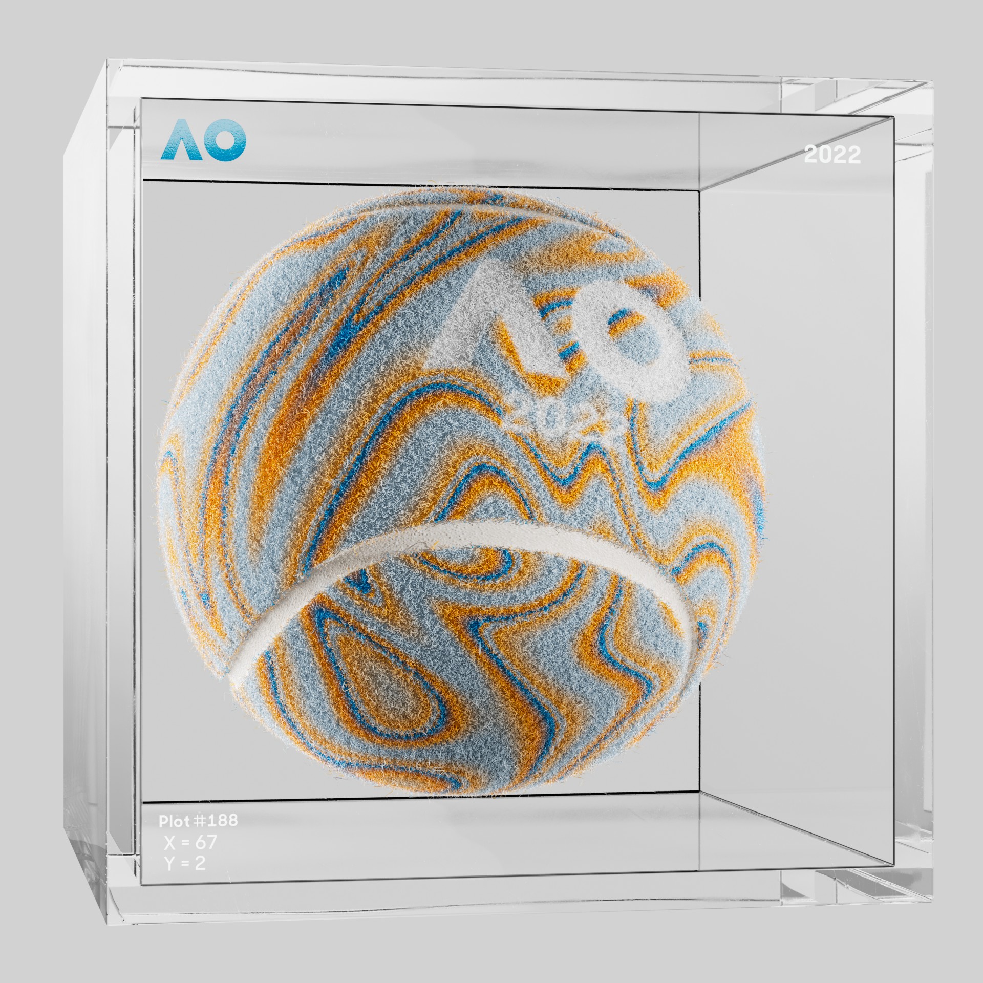 The Australian Open - The Australian Open Art Ball - AO Art Ball #174 - NFT # 174
