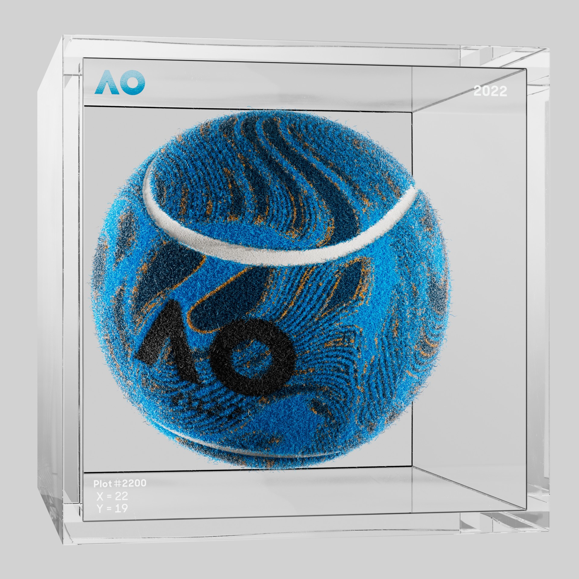 The Australian Open - The Australian Open Art Ball - AO Art Ball #1740 - NFT # 1740