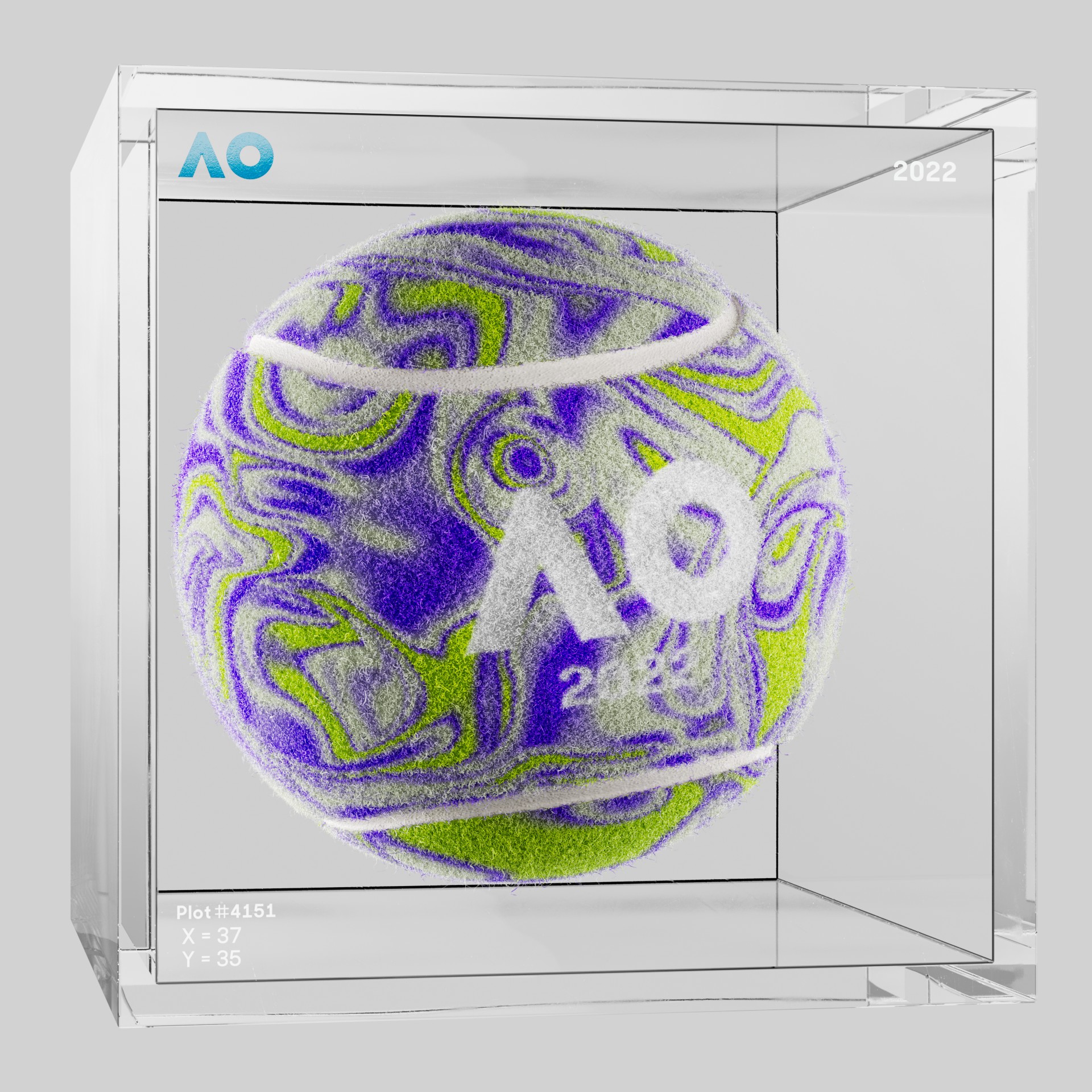 The Australian Open - The Australian Open Art Ball - AO Art Ball #1741 - NFT # 1741