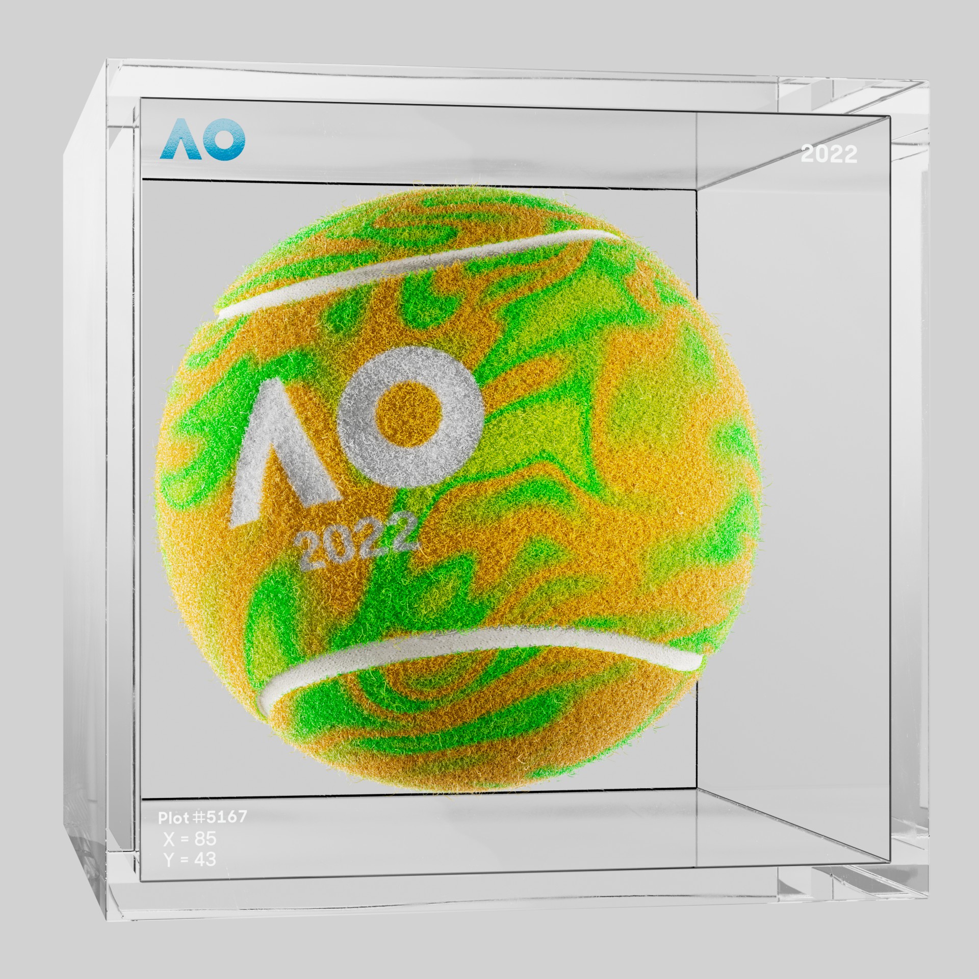 The Australian Open - The Australian Open Art Ball - AO Art Ball #1742 - NFT # 1742