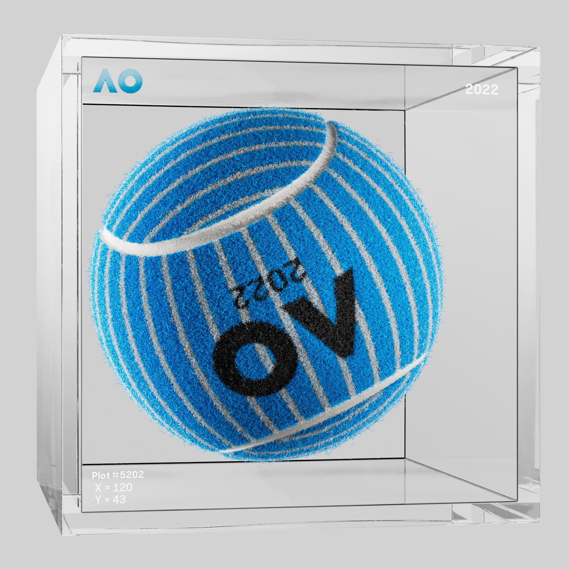 The Australian Open - The Australian Open Art Ball - AO Art Ball #1743 - NFT # 1743