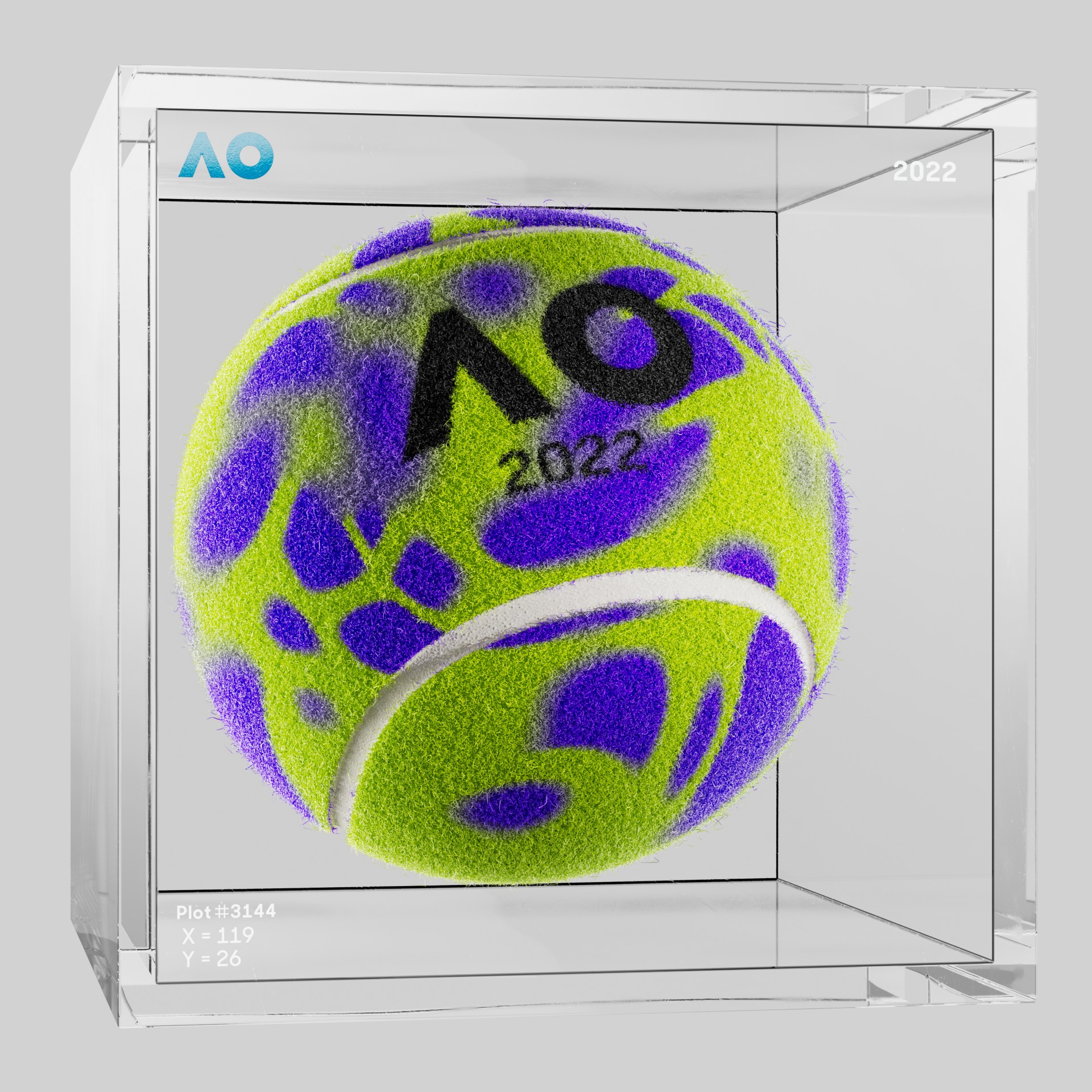 The Australian Open - The Australian Open Art Ball - AO Art Ball #1748 - NFT # 1748
