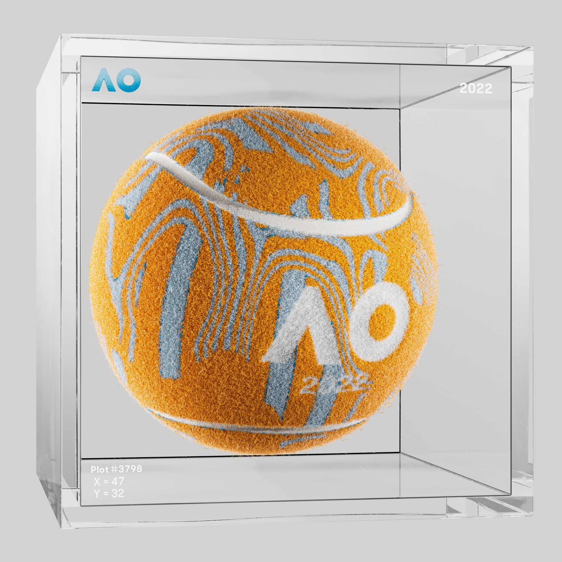 The Australian Open - The Australian Open Art Ball - AO Art Ball #175 - NFT # 175