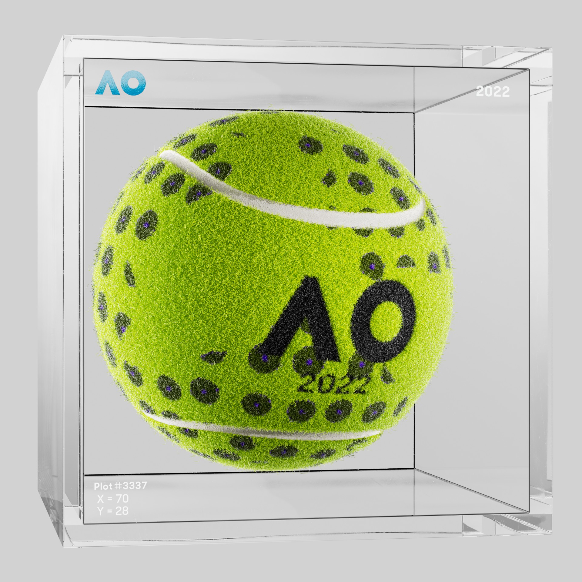 The Australian Open - The Australian Open Art Ball - AO Art Ball #1750 - NFT # 1750
