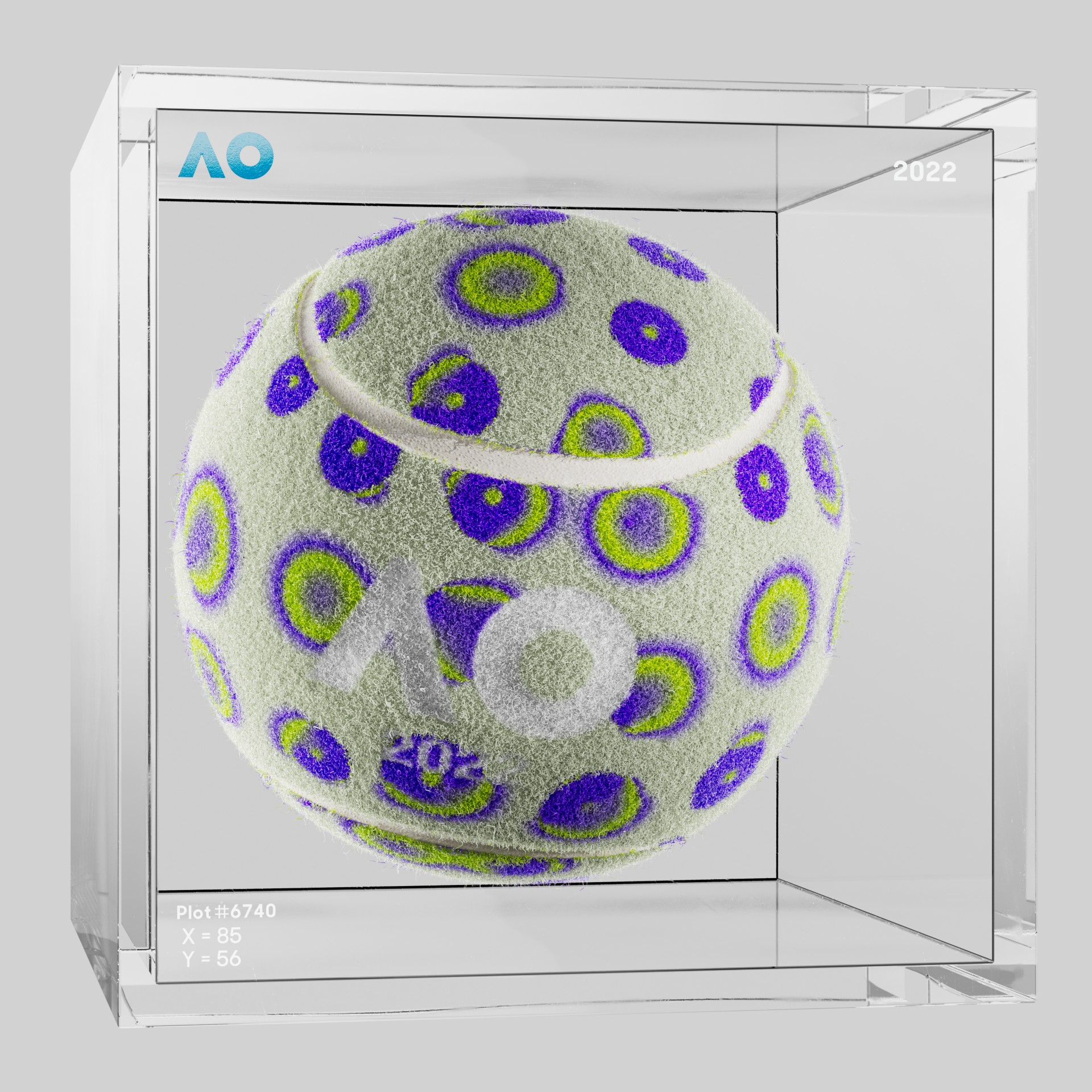 The Australian Open - The Australian Open Art Ball - AO Art Ball #1755 - NFT # 1755