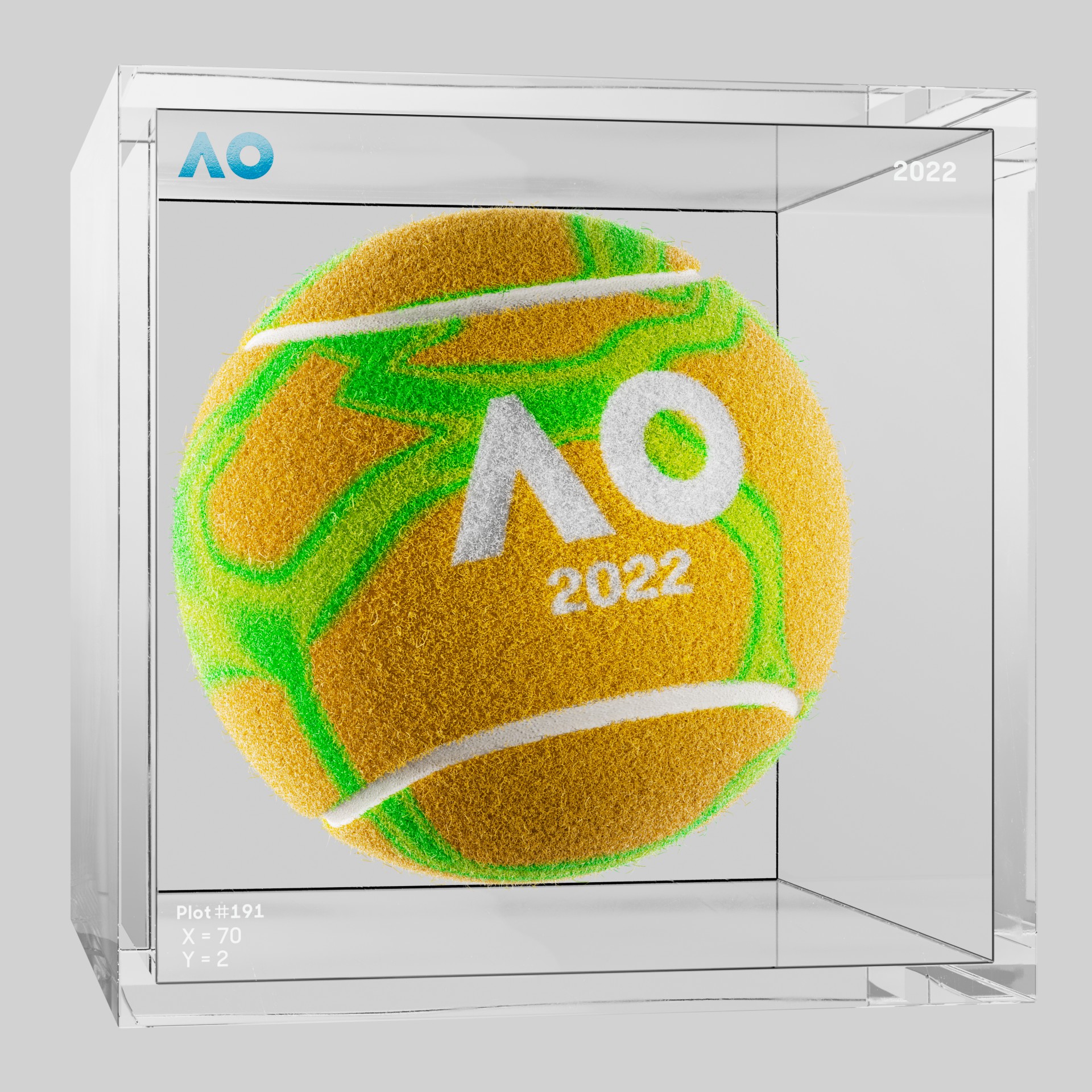 The Australian Open - The Australian Open Art Ball - AO Art Ball #1756 - NFT # 1756