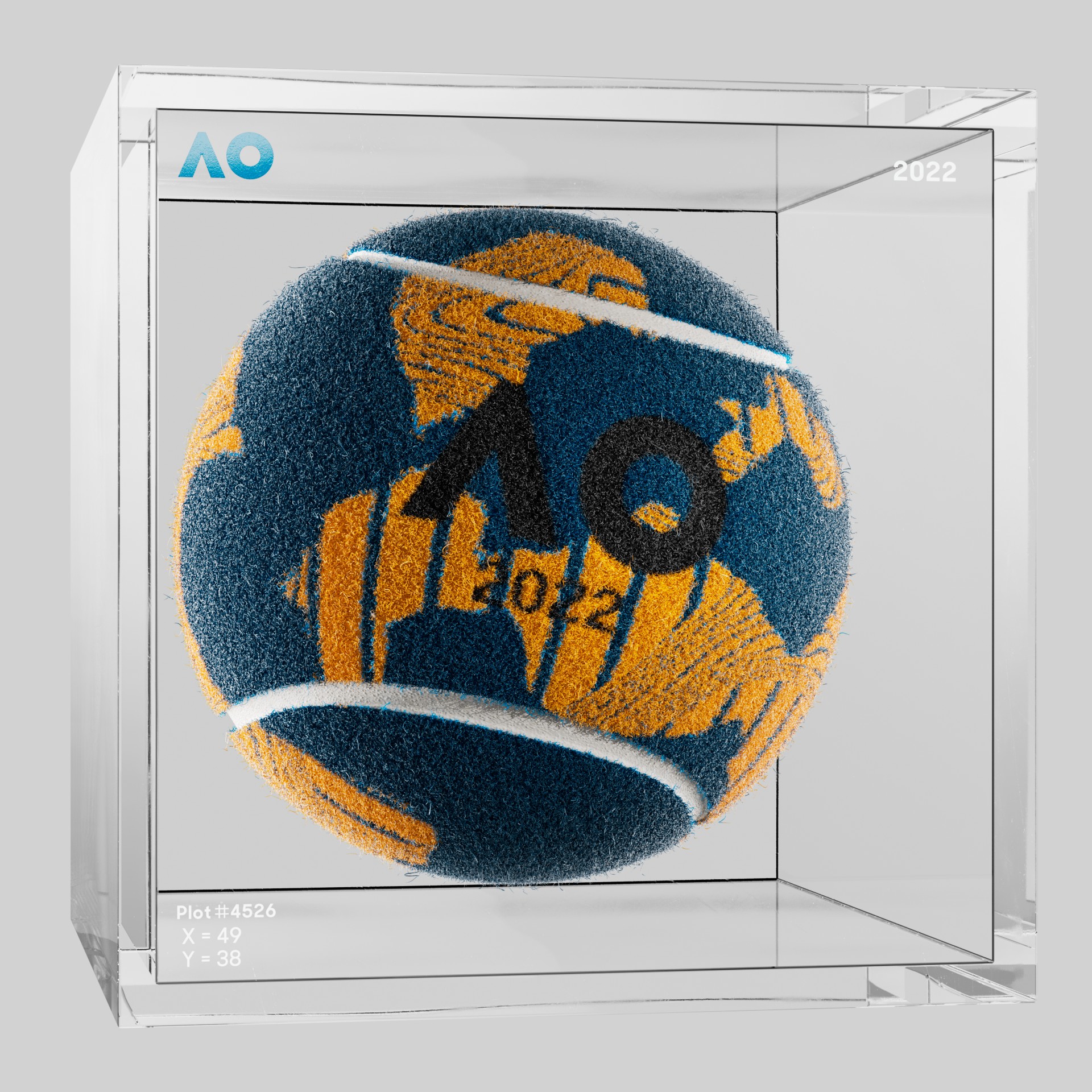 The Australian Open - The Australian Open Art Ball - AO Art Ball #1758 - NFT # 1758